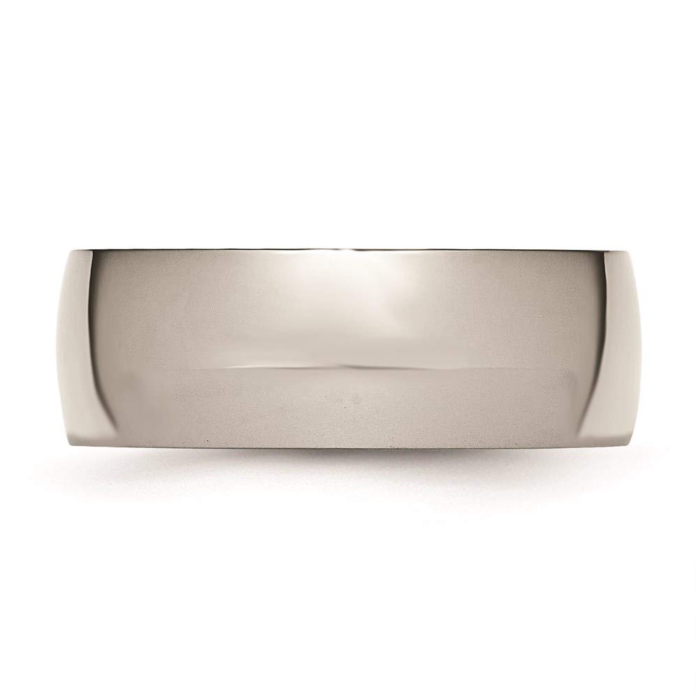 8mm Titanium Wedding Band Ring for Women - Elegant Bridal Engagement Ring, Durable & Hypoallergenic Fine Jewelry Gift for Her - Perfect for Proposals, Anniversaries & Special Occasions