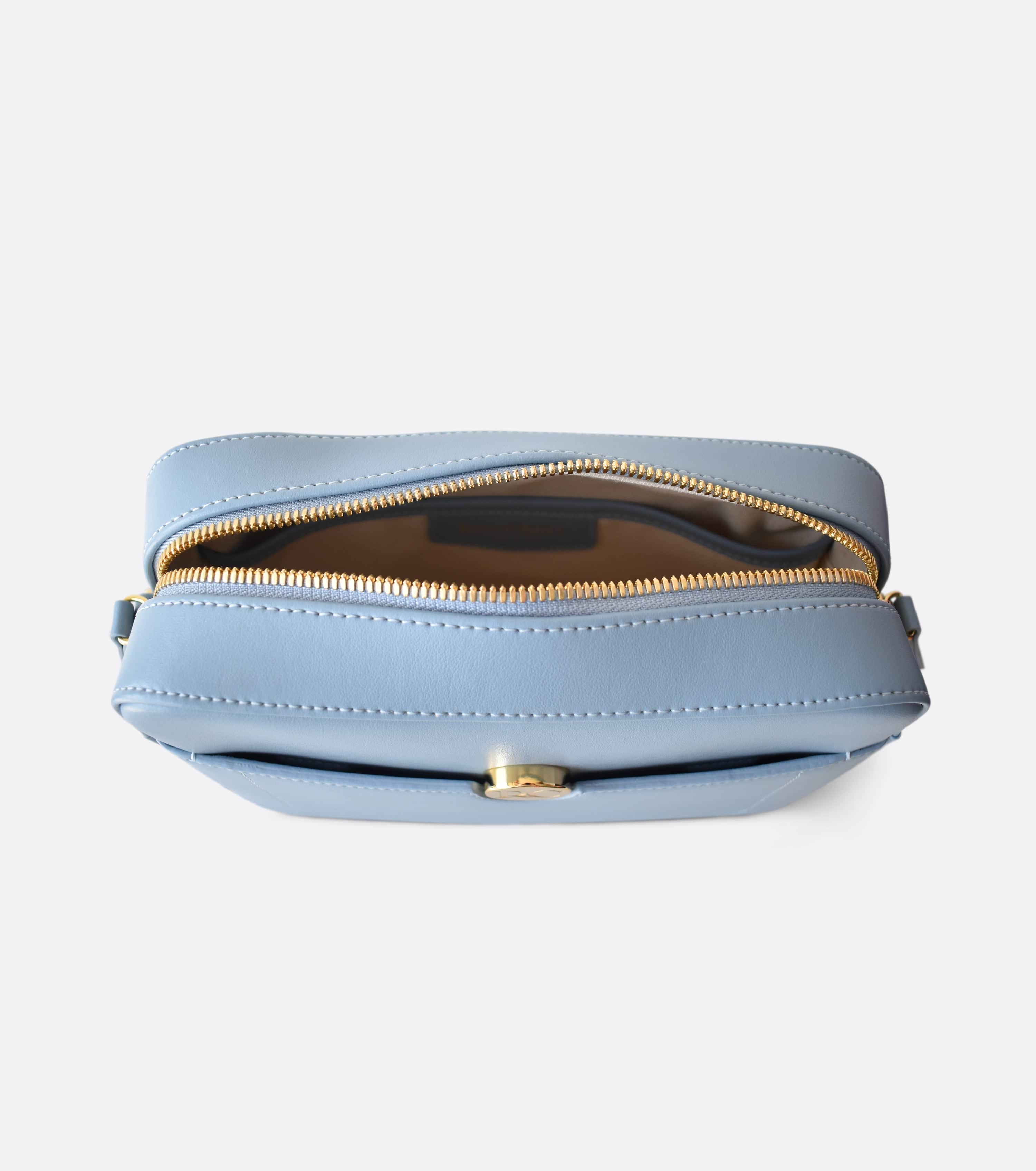 Nomad Vegan Leather Crossbody Bag for Apple Devices | Light Blue | Perfect for Travel, Work & Everyday Use