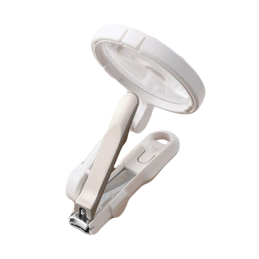 Premium Nail Clippers Set with Magnifying Glass for Hard Thick Nails - 6 Piece Senior Manicure Kit for Elderly Care & Grooming - Ideal Gift for Seniors with Vision or Nail Care Needs - Perfect for Home, Travel & Professional Salon Use