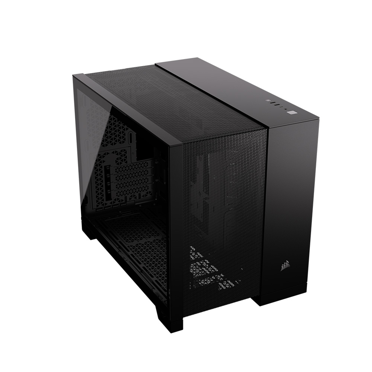 Corsair 2500D Airflow Mid Tower PC Case - Tempered Glass Side Panel, Black | High Airflow Design for Gaming & Workstation Builds | Perfect for Home Office & Esports Setups