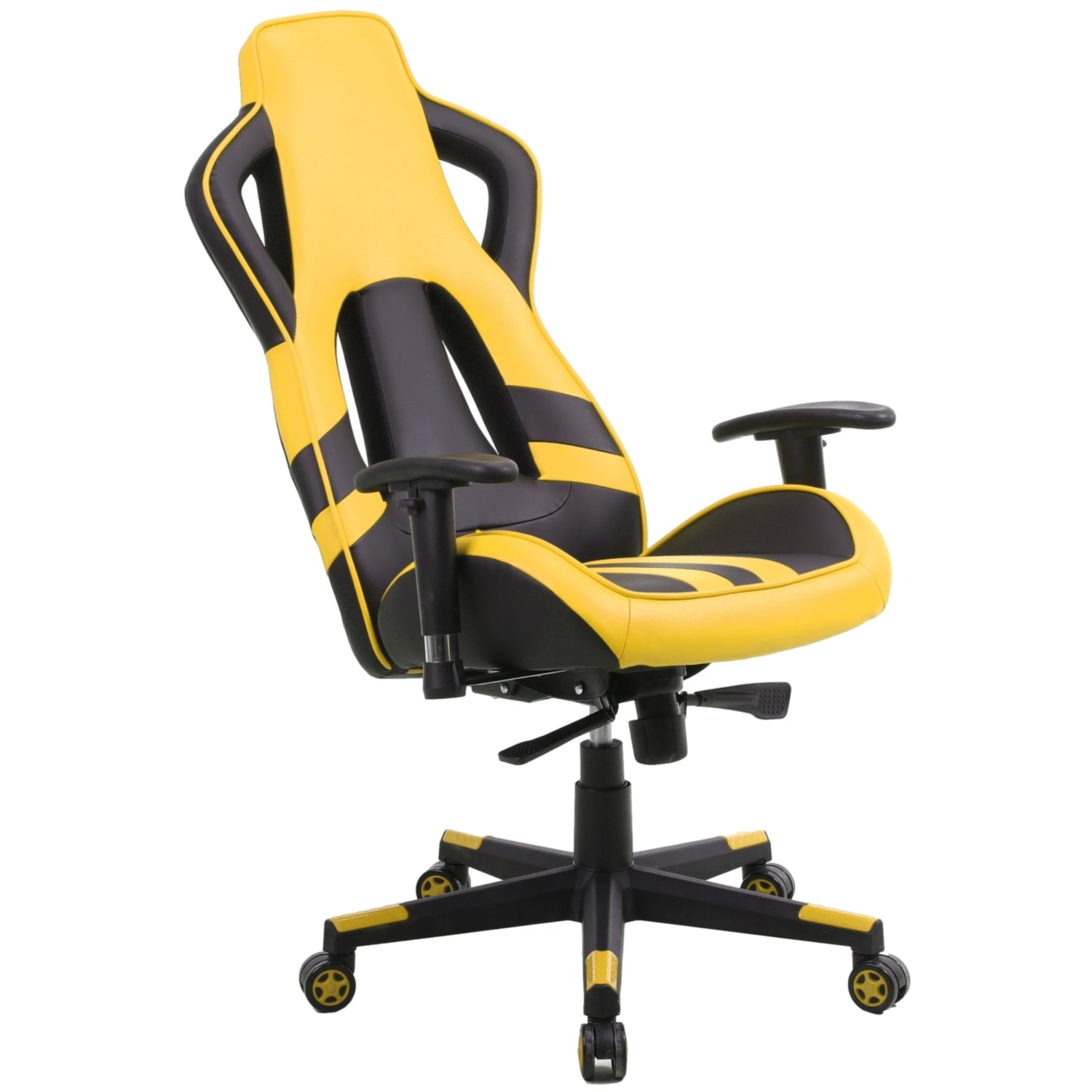 PRO X Series 4548 Ergonomic Gaming Chair with Lumbar Support - Black & Yellow for PC, Console, and Office Use - High Back Racing Style for Ultimate Comfort During Long Gaming Sessions