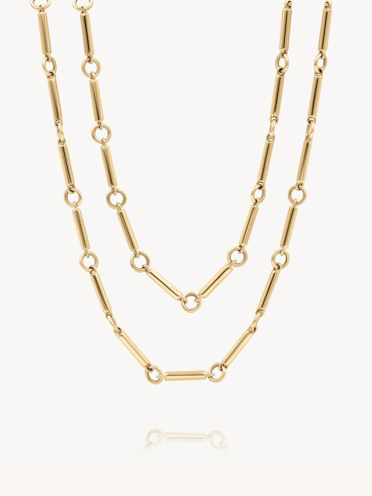 Layered Sloan Necklace for Women - Elegant Gold Plated Layered Chain Necklace - Perfect for Everyday Wear, Date Night & Special Occasions