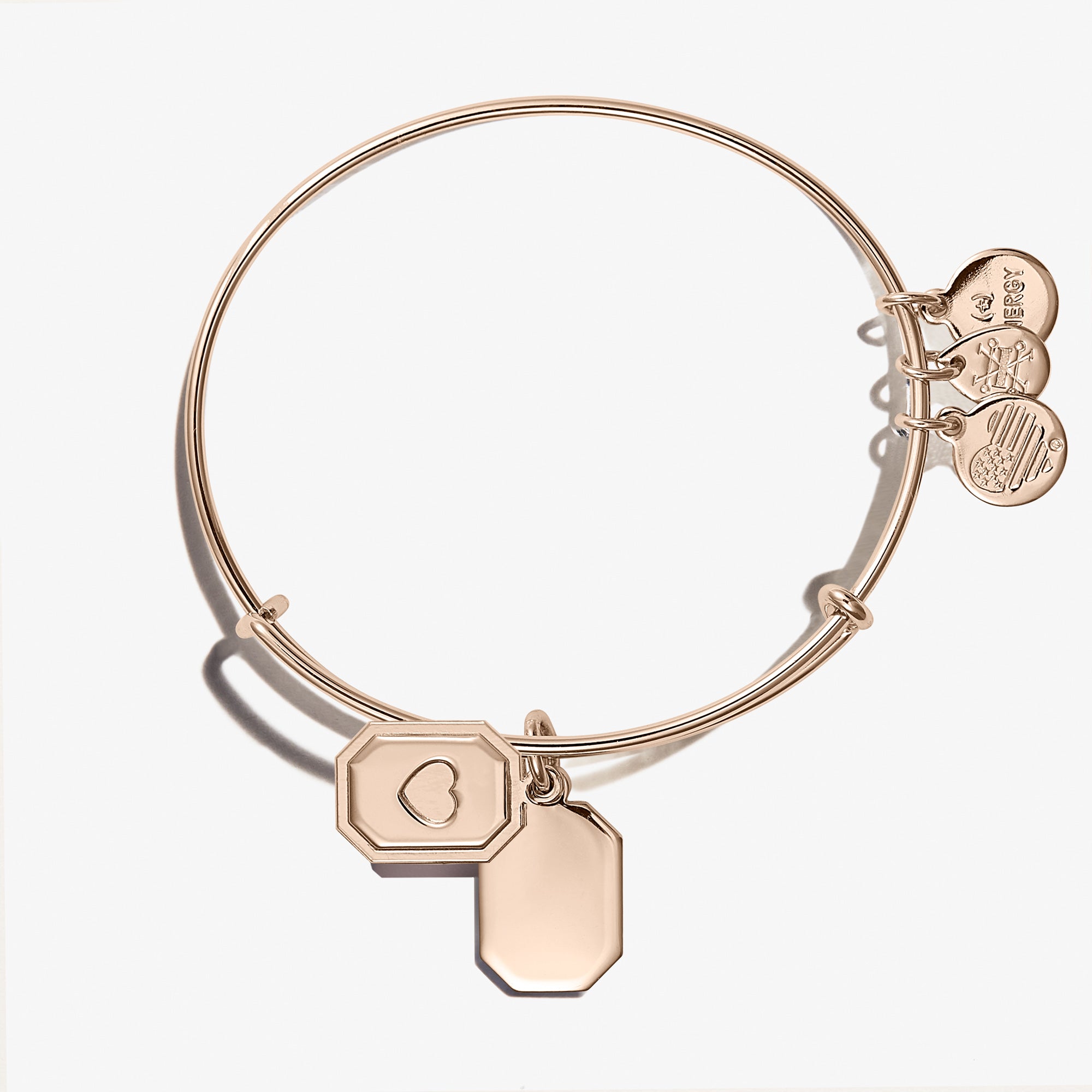 Heart Slider Charm Bangle Bracelet for Women - Adjustable Cute Love Heart Jewelry Gift for Girlfriend, Valentine's Day, Anniversary - Perfect for Date Night, Party & Everyday Wear