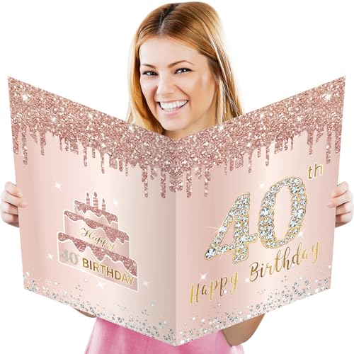 Pink Rose Gold 40th