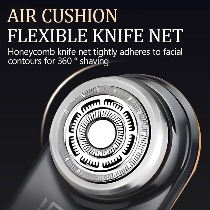 Professional Electric Razor for Men - Rechargeable Wet & Dry Shaver with Fast Charging, Digital Display, Portable & Travel-Friendly - Perfect for Home, Car, Gym & Travel Use