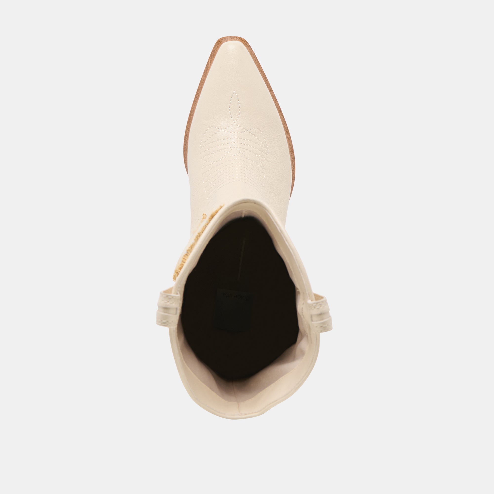 VILA BOOTS Women's Ivory Leather Ankle Boots - Comfortable & Stylish for Fall, Winter, and Casual Outfits