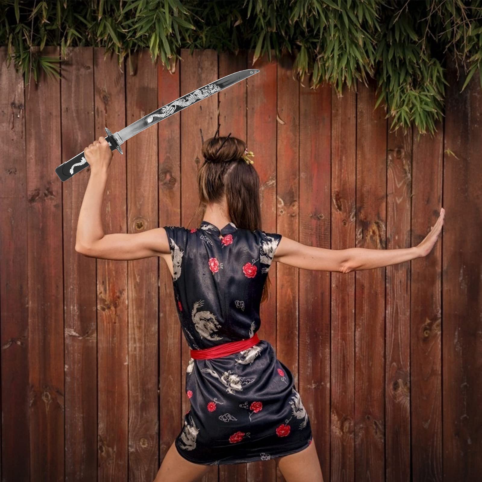 SOIMISS Halloween Samurai Sword Toy - Japanese Katana Replica for Cosplay, Costume Accessory & Party Decor - Perfect for Halloween, Anime Conventions & Themed Events