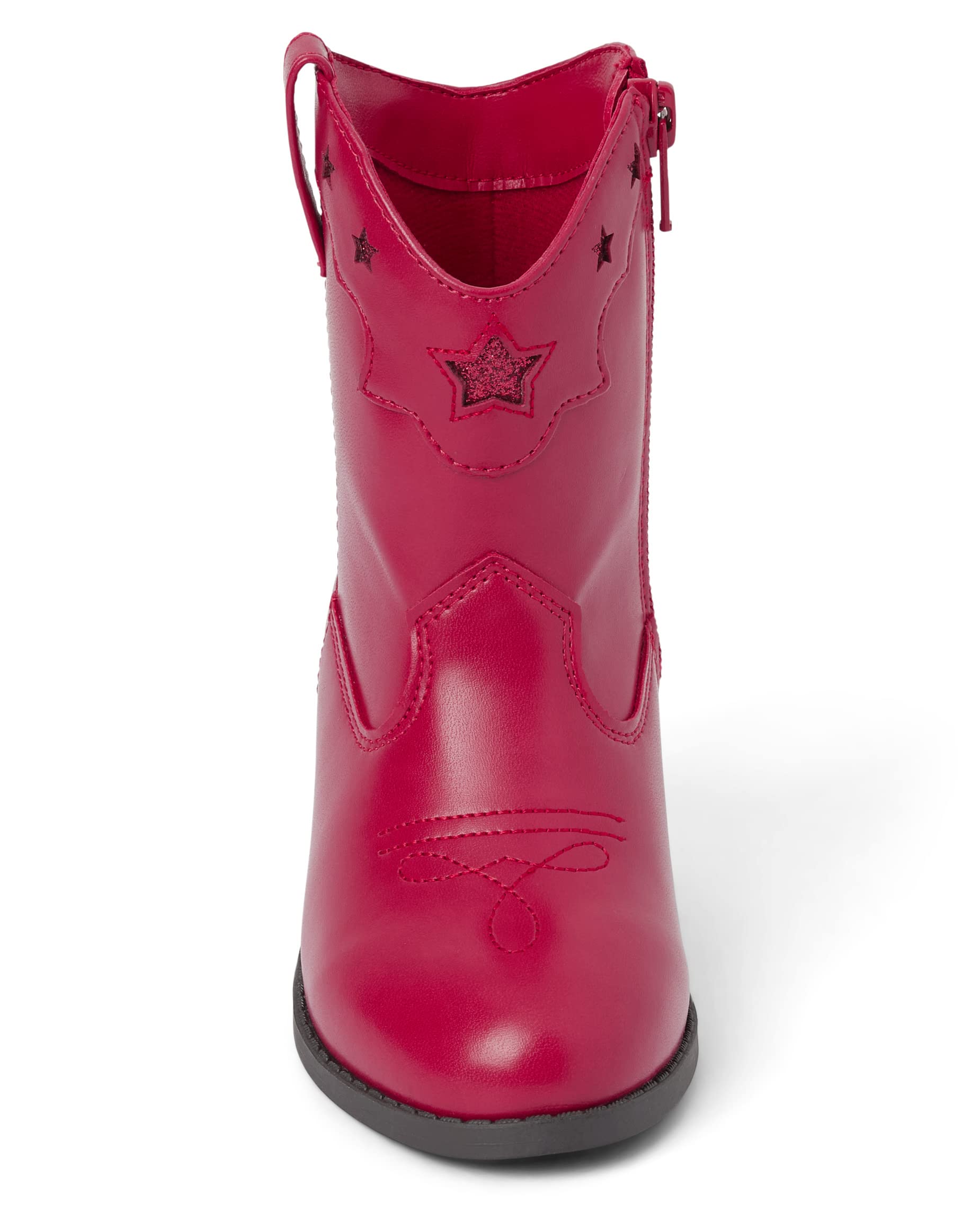 Gymboree Girls' & Toddler Cowgirl Boots - Western Style Leather Ankle Boots for Kids | Perfect for Rodeo, Halloween Costume & Country Fashion