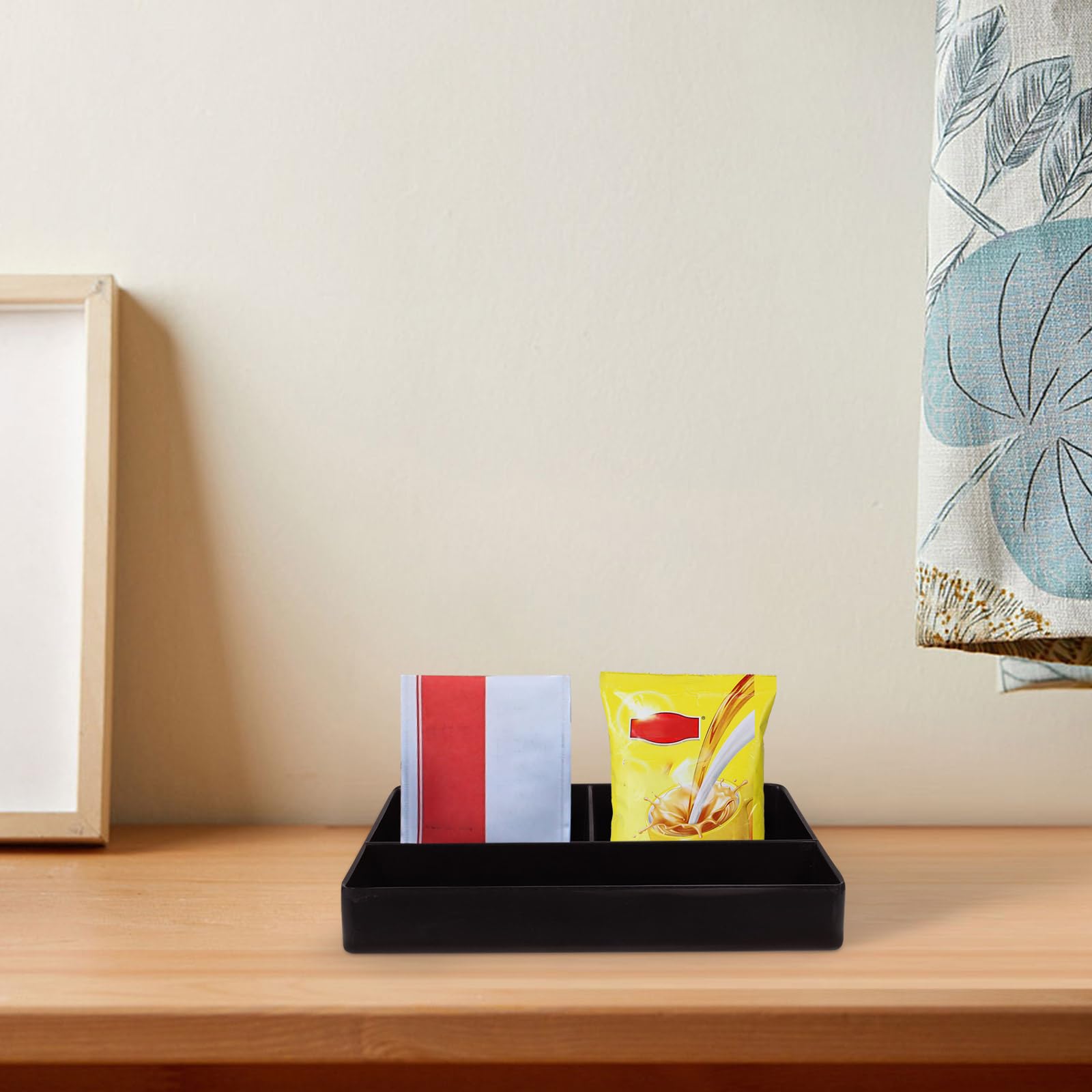 3-Tier Coffee Station Organizer - Condiment & Accessories Tray for Sugar Packets, Tea Bags & Coffee Pods | Perfect for Home Kitchen, Office Breakroom & Coffee Shop Organization