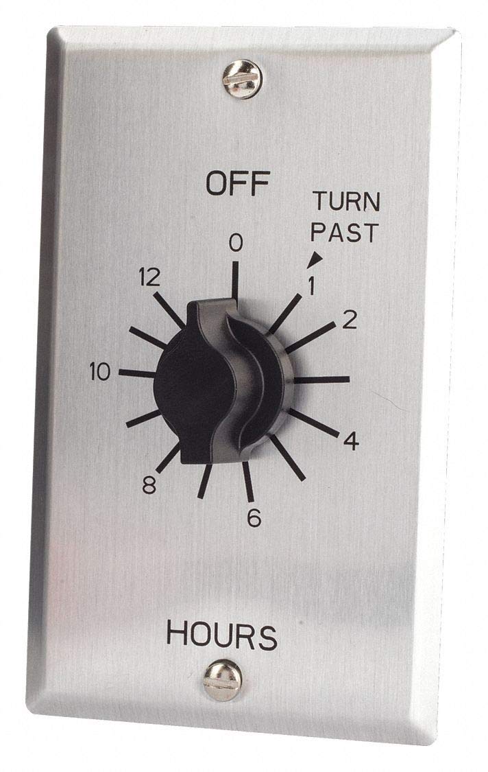 Tork C512H Spring-Wound Timer - 0 to 12 Hour Adjustable Mechanical Timer for Home, Office & Industrial Automation