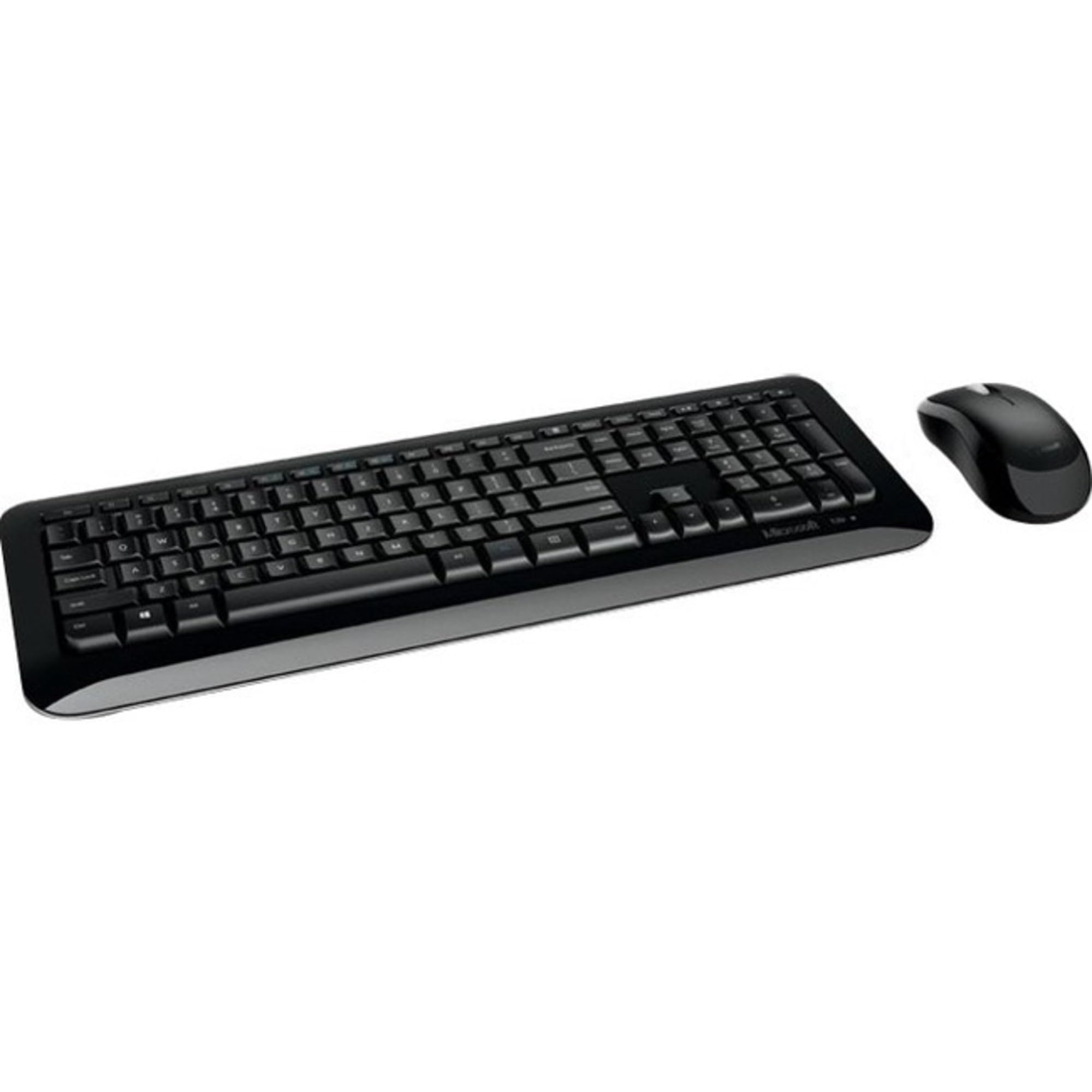 Microsoft Wireless Desktop 850 Keyboard and Mouse Combo - Black | Wireless Keyboard with Mouse | Snap-In USB Transceiver | Ergonomic Design for Left/Right Hand Use | Perfect for Home Office, Gaming & Productivity