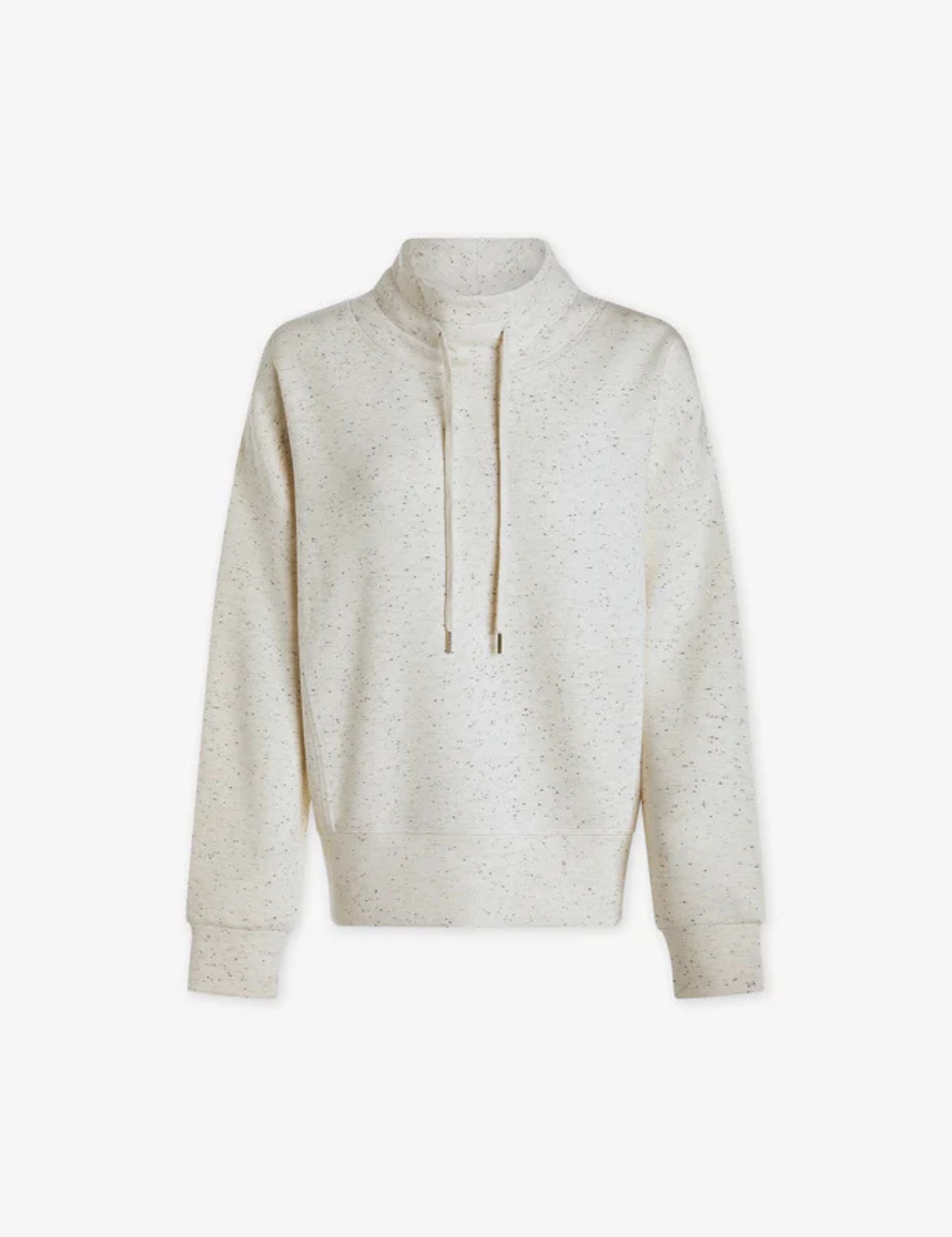Oakdale Sweatshirt - Ivory Marl Fleck Pullover for Men & Women | Cozy Casual Wear for Fall & Winter | Perfect for Lounging, Travel & Outdoor Activities