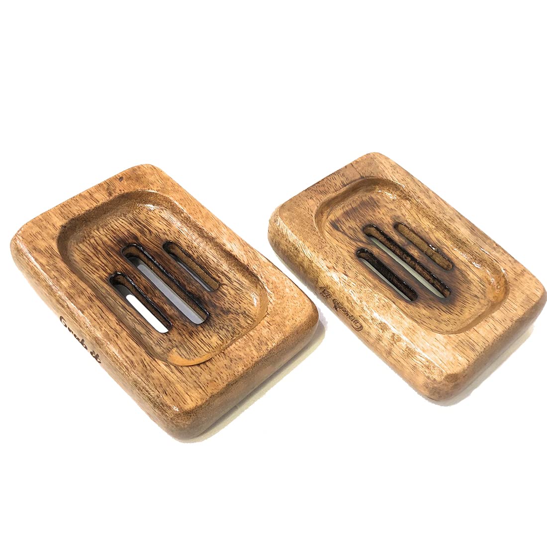 Premium Mango Wood Soap Dish - Handmade Natural Wooden Soap Holder for Bathroom, Shower & Kitchen | Eco-Friendly Bath Accessory for Spa, Vanity & Farmhouse Decor
