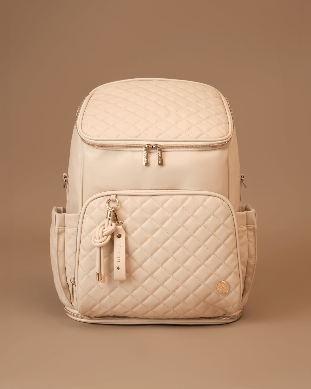 Super Trooper Diaper Bag - Premium Ecru Baby Changing Bag for Parents | Perfect for Travel, Daycare & On-the-Go Parenting