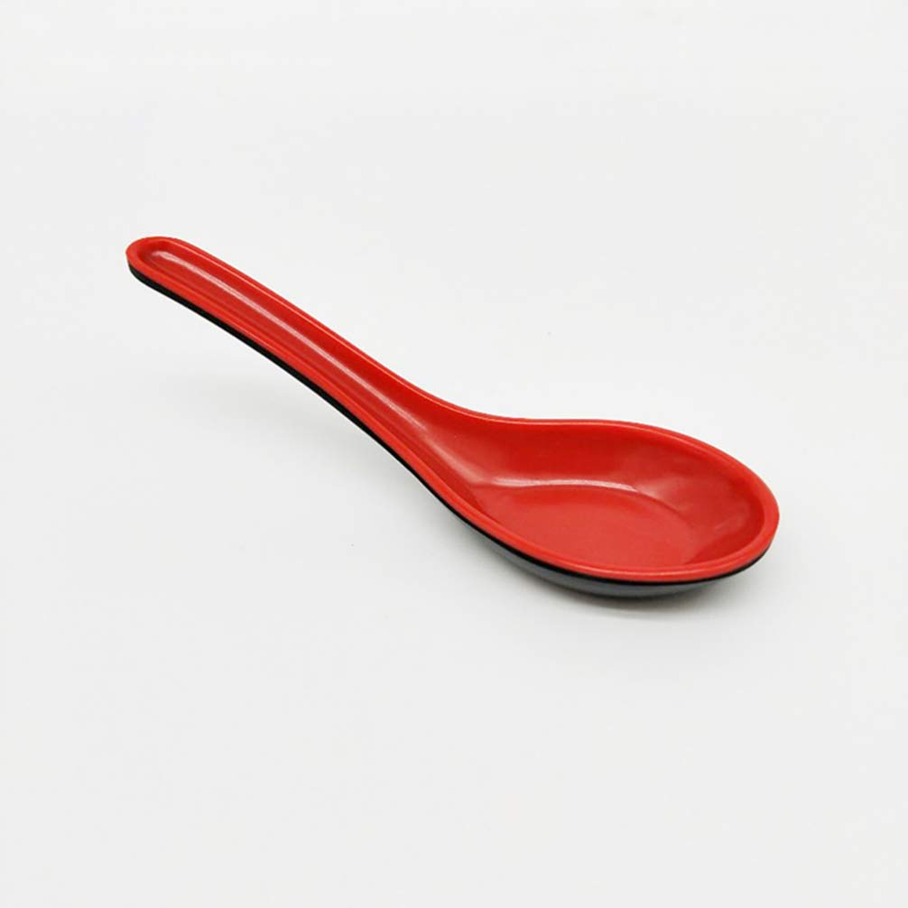 10-Piece Melamine Kitchen Spoon Set - Durable Soup Spoons & Tableware for Restaurants, Picnics, and Outdoor Dining