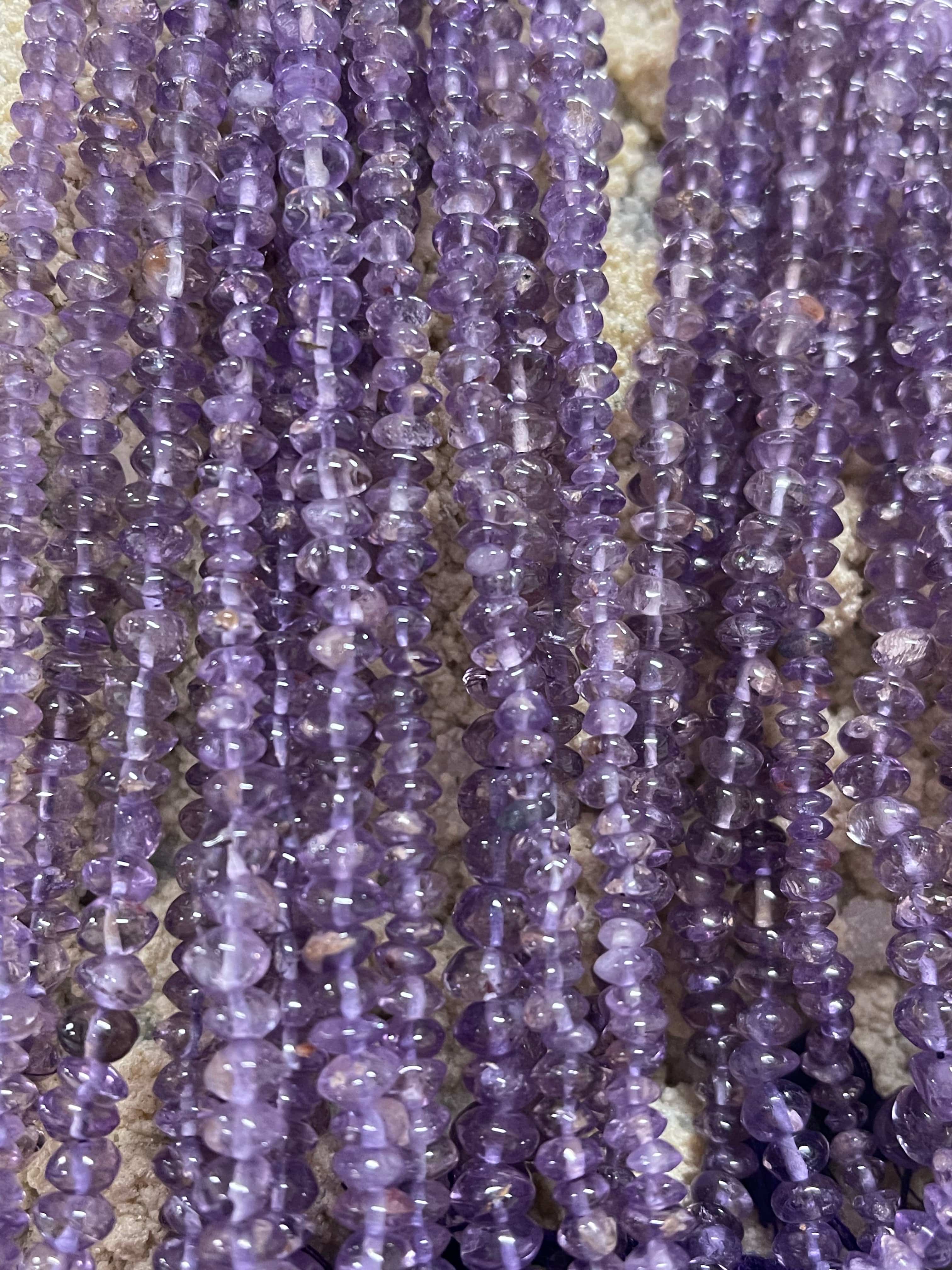 Natural Amethyst Bead Strand for Jewelry Making - 6mm Round Gemstone Beads for Necklace, Bracelet DIY - Healing Crystal for Meditation & Spiritual Gifts