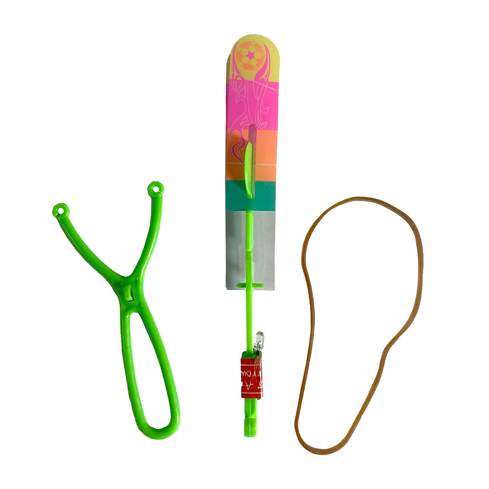 12-Pack Flashing LED Slingshot Toys for Kids - Outdoor Night Games, Camping Fun, and Party Favors