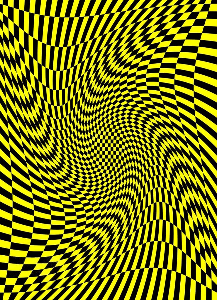 Black and Yellow Checkered Area Rug - Washable, Soft & Thick Non-Slip Rug for Living Room, Bedroom, Kitchen, Home Office - 4x6 Checkerboard Carpet Under Dining Table, Coffee Table - Funky Modern Decor for Stylish Home Interiors