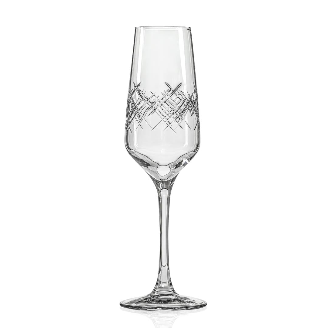 Premium Argyle 5.75oz Champagne Flutes - Set of 4 Crystal Clear Glassware for Weddings, Parties & Celebrations - Elegant Drinkware for Sparkling Wine & Cocktails