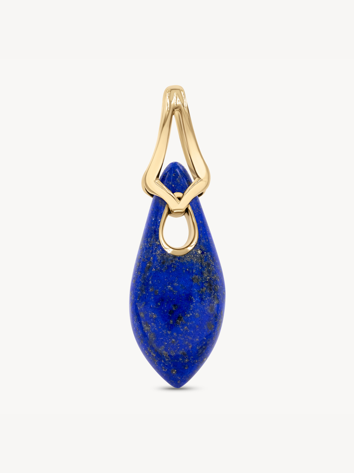 Lapis Lazuli Elongated Droplet Pendant Necklace - Blue Stone Jewelry for Women, Healing Crystal Gift for Meditation & Spiritual Protection