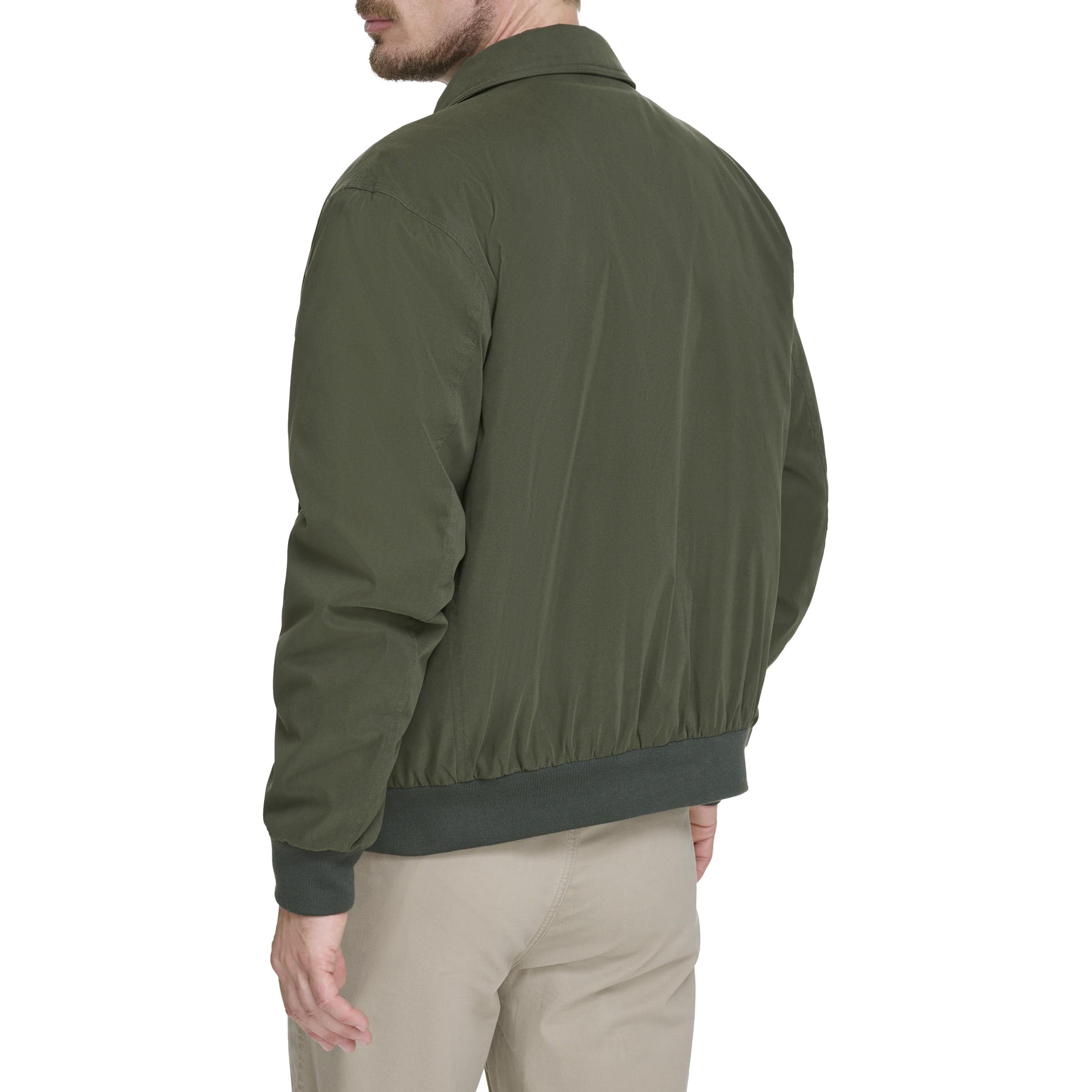Dockers Men's Micro Twill Golf Bomber Jacket - Lightweight Water-Resistant Windbreaker for Golf & Casual Wear (Standard & Big & Tall Sizes) | Perfect for Golfing, Outdoor Activities & Everyday Style