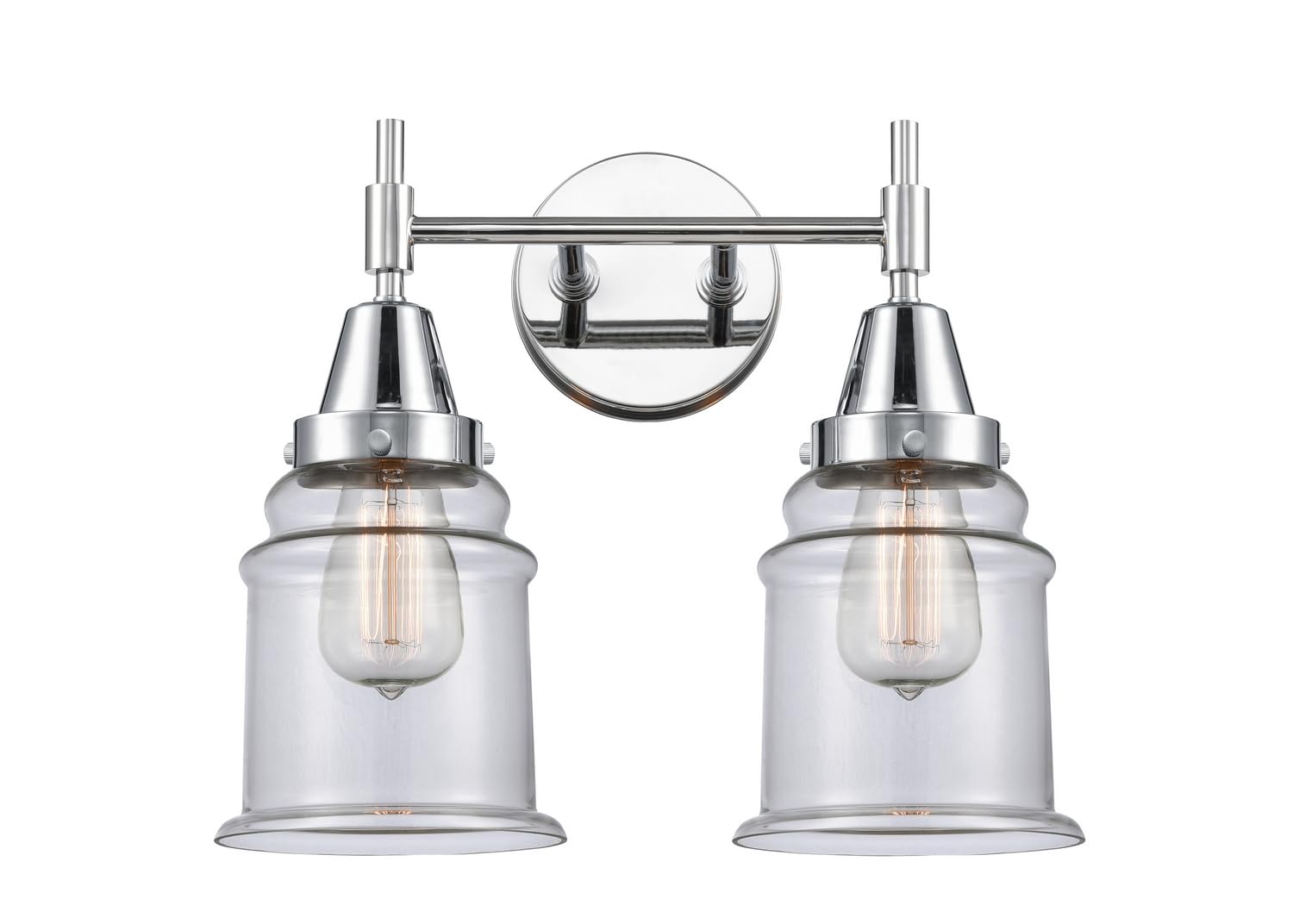 Innovations 447-2W-PC-G182-LED Chrome Finish Transitional LED Bathroom Vanity Light - Perfect for Modern Bathrooms, Powder Rooms & Home Renovations
