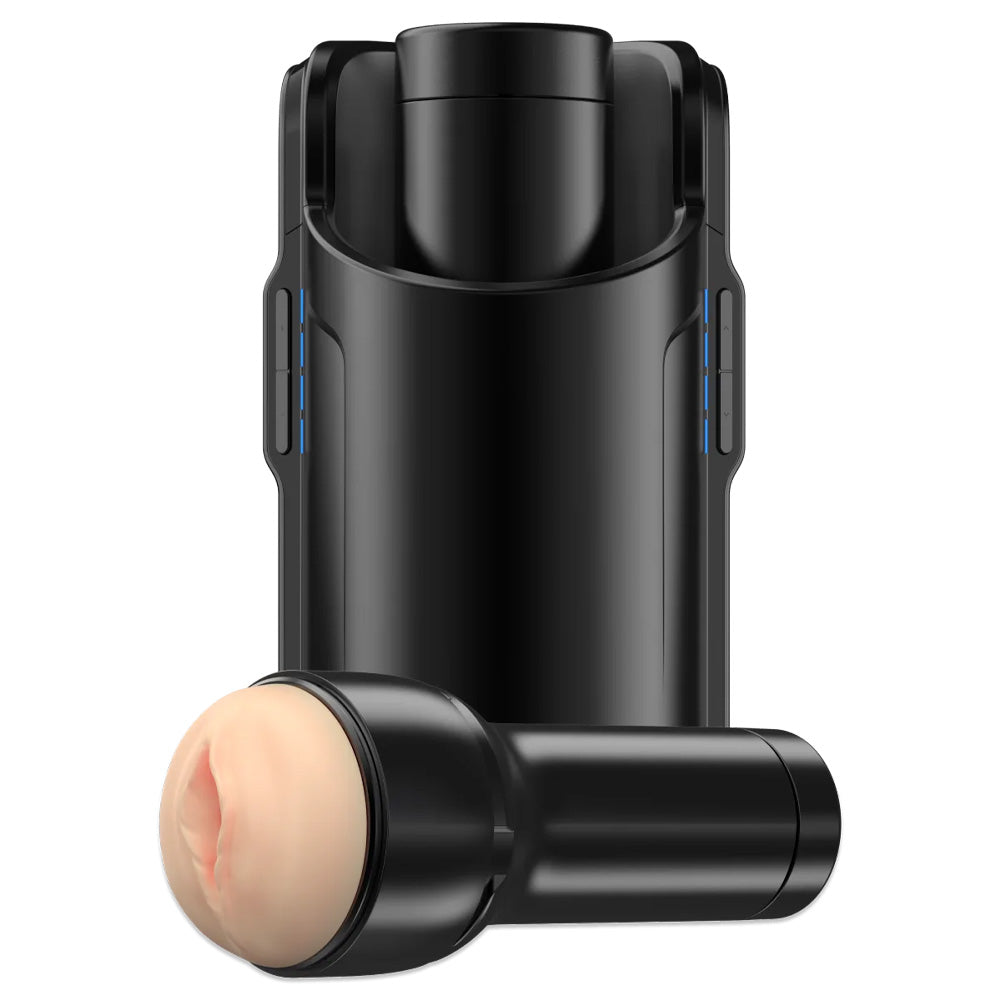 Kiiroo Keon Interactive Automatic Male Masturbator & FeelStroker Set - Hands-Free Pleasure Device for Solo Play & Long Distance Couples (Compatible with VR & Interactive Content)