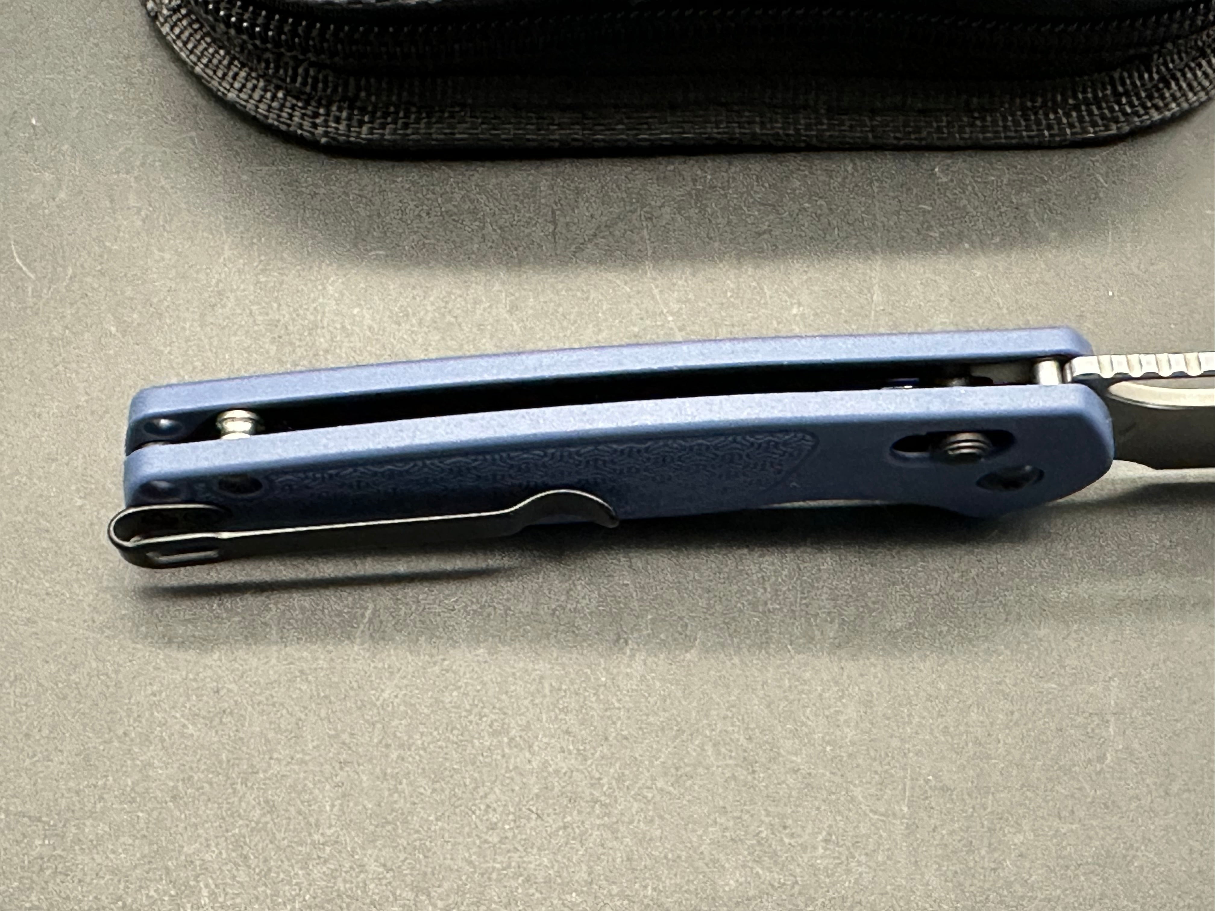 CJRB Acacia Folding Knife - Blue FRN Handle, AR-RPM9 Steel Plain Edge - EDC, Camping & Outdoor Survival Tool
