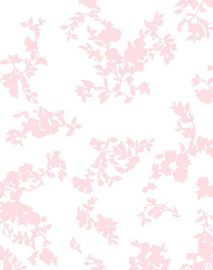 Clare V. Françoise Floral Wallpaper in Pink - Elegant Home Decor for Living Room & Bedroom