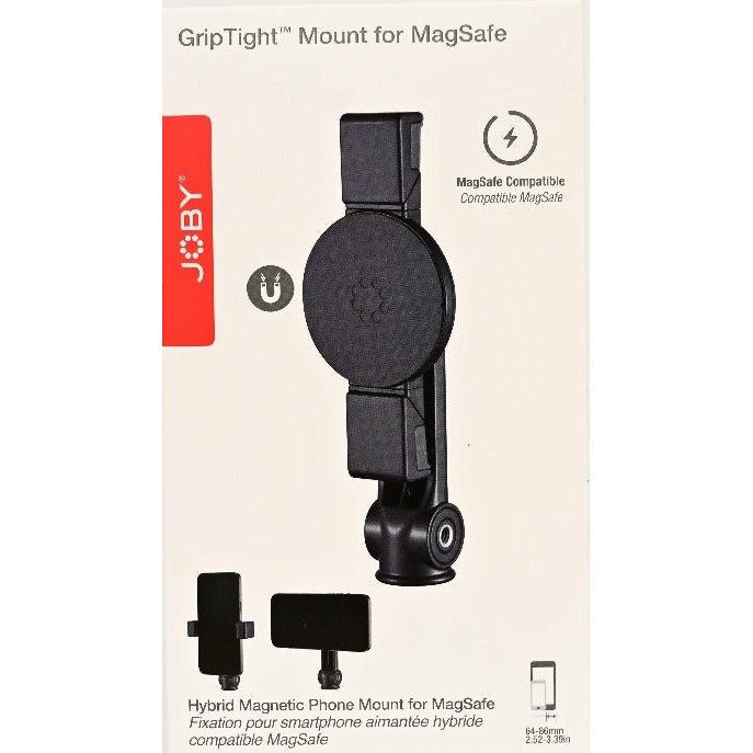 Joby GripTight™ MagSafe Phone Mount - Universal Magnetic Car Mount Holder for iPhone 14/13/12 Pro Max & AirPods - Perfect for Driving, Cycling & Hands-Free Use