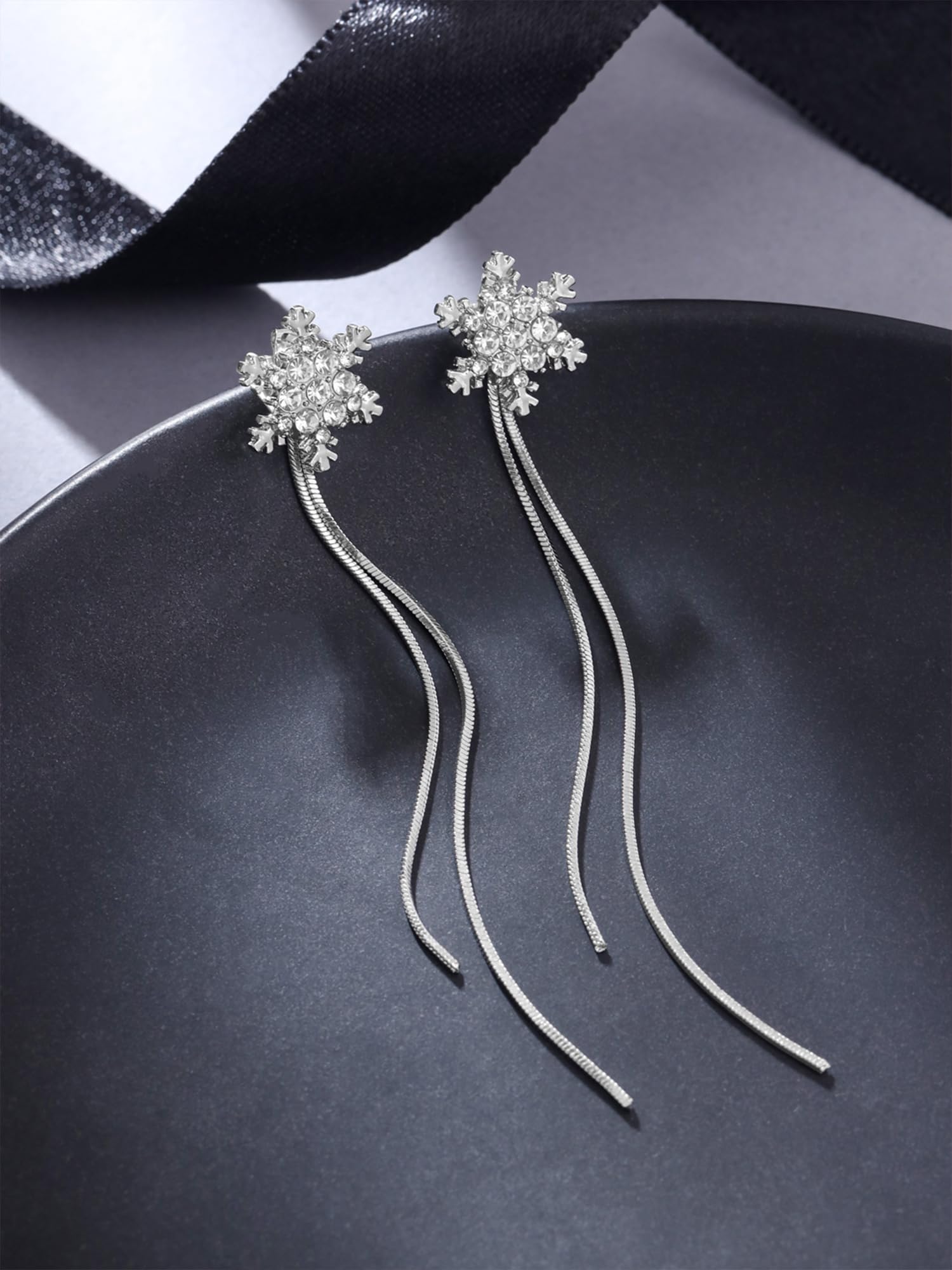 Stylish Yellow Crystal Chime Earrings for Women & Girls - Fashionable Long Dangling Earrings | Elegant Jewelry Accessories | Perfect Birthday & Anniversary Gift for Her (Ideal for Parties, Weddings & Special Occasions)