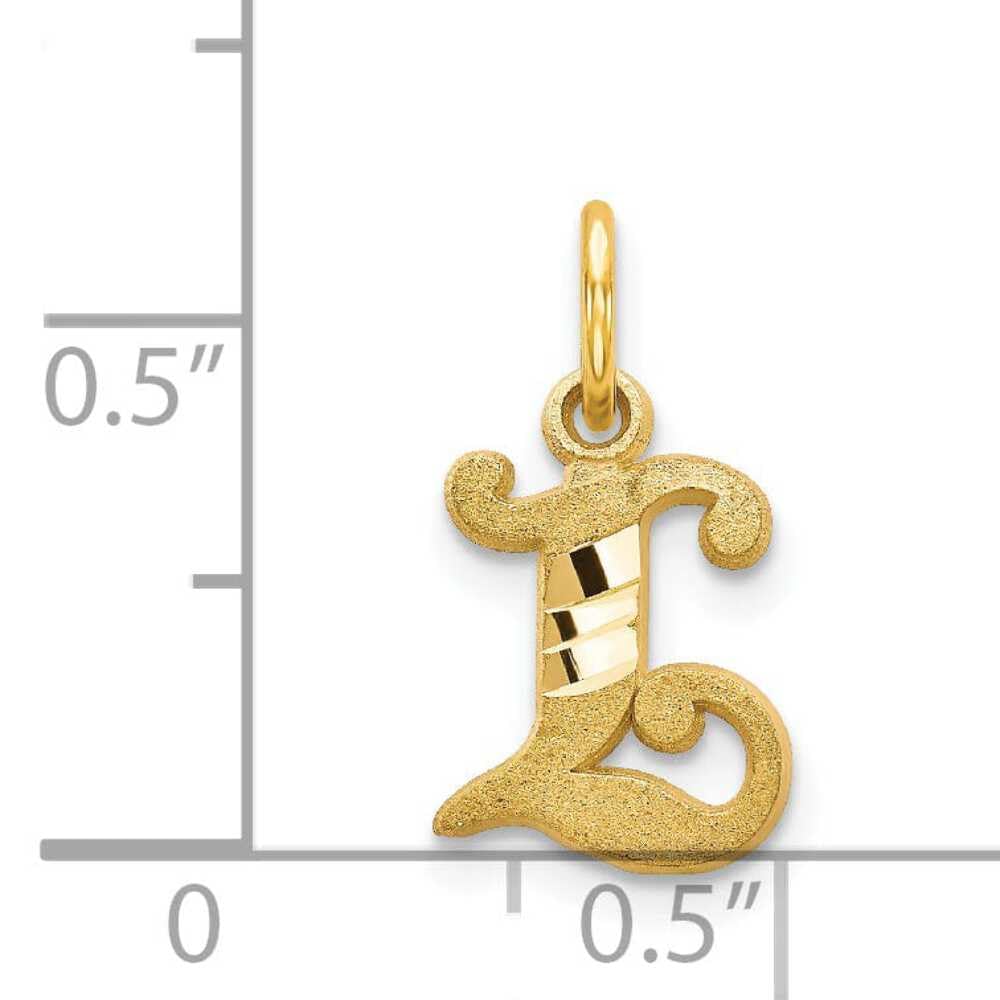 14K Gold Initial L Charm Necklace - Elegant Personalized Jewelry Gift for Women, Her, Mom, Wife - Perfect for Birthdays, Anniversaries & Special Occasions