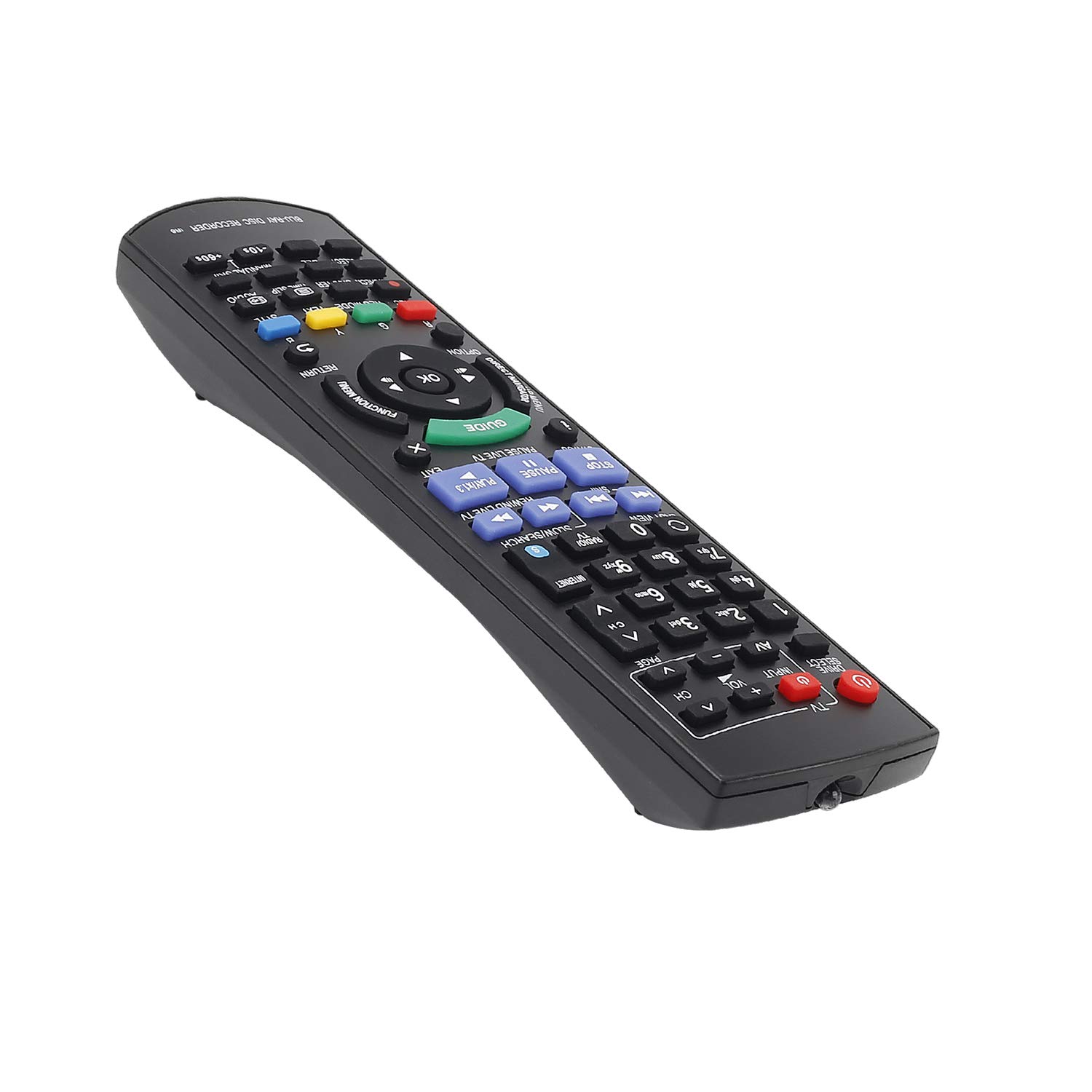 Universal Replacement Remote Control for Panasonic Blu-Ray Recorders - Compatible with DMR-BWT720, DMR-BWT820, DMR-BWT730, DMR-BWT835 & More - Perfect for Home Theater & Media Center Setup