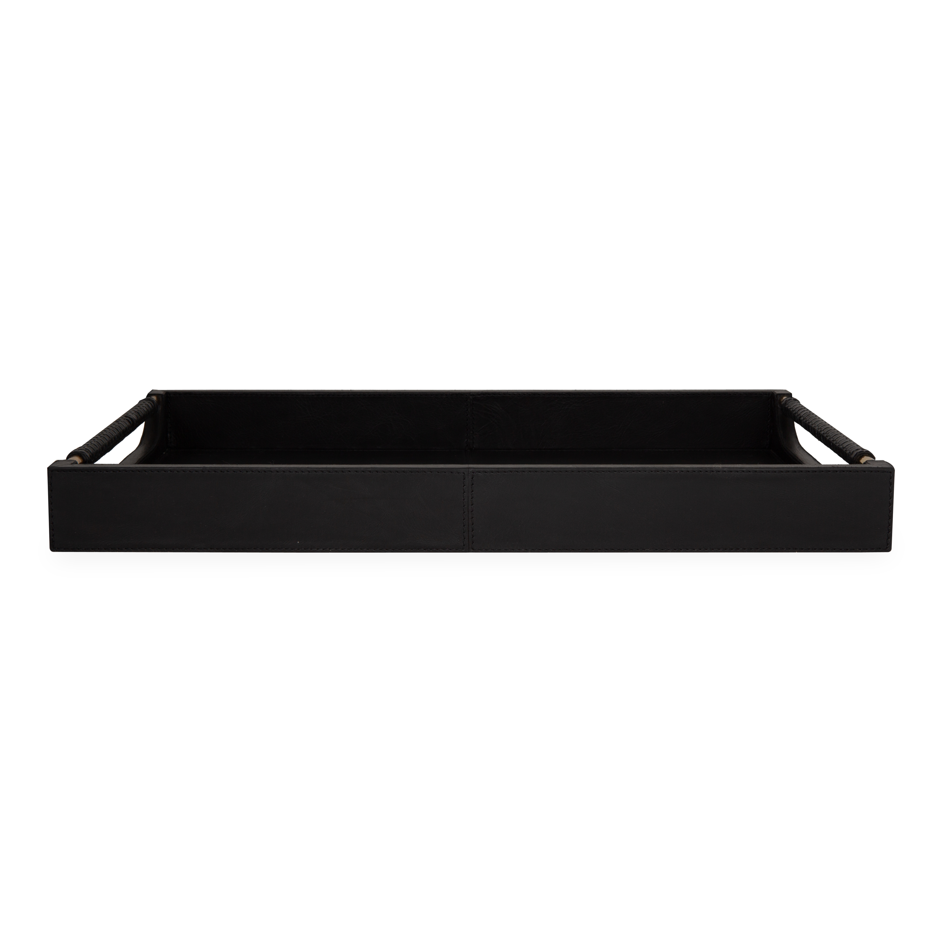 Lenora Genuine Leather Serving Tray - Elegant Home Decor for Dining, Coffee Table, Vanity & Office Organization | Perfect for Entertaining, Jewelry Display & Desk Accessories