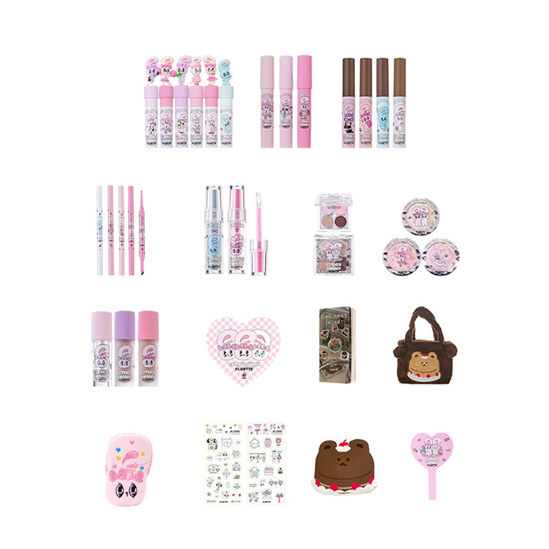 FLORTTE Born Pink Series Bunny Edition Gift Set - Cute Bunny Makeup Set for Women, Perfect for Valentine's Day Gifts, Birthday Presents & Easter Baskets