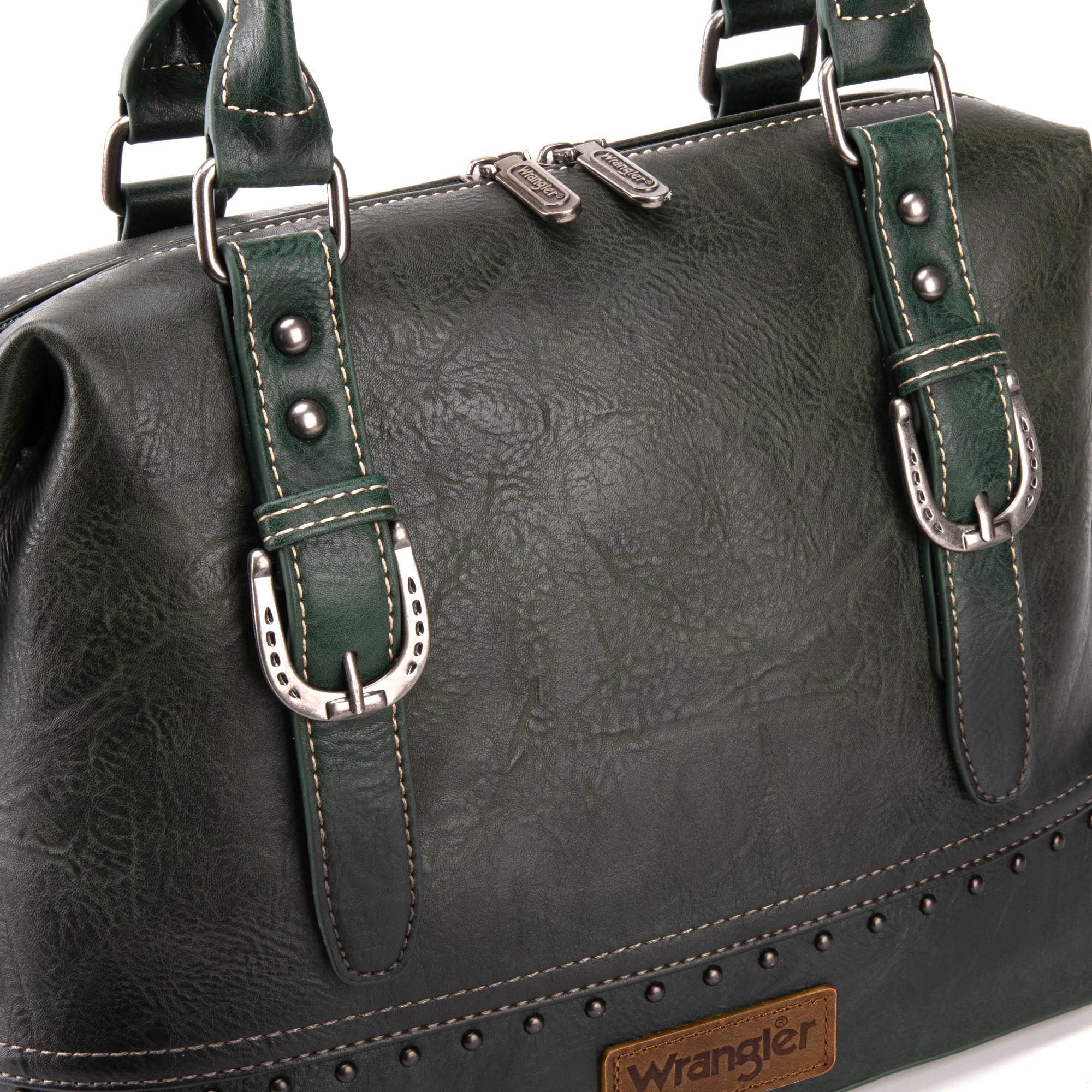 Wrangler Women's Top Handle Doctor Bag - Hobo Shoulder Barrel Satchel Purse for Everyday Use, Work & Travel | Stylish & Functional Handbag