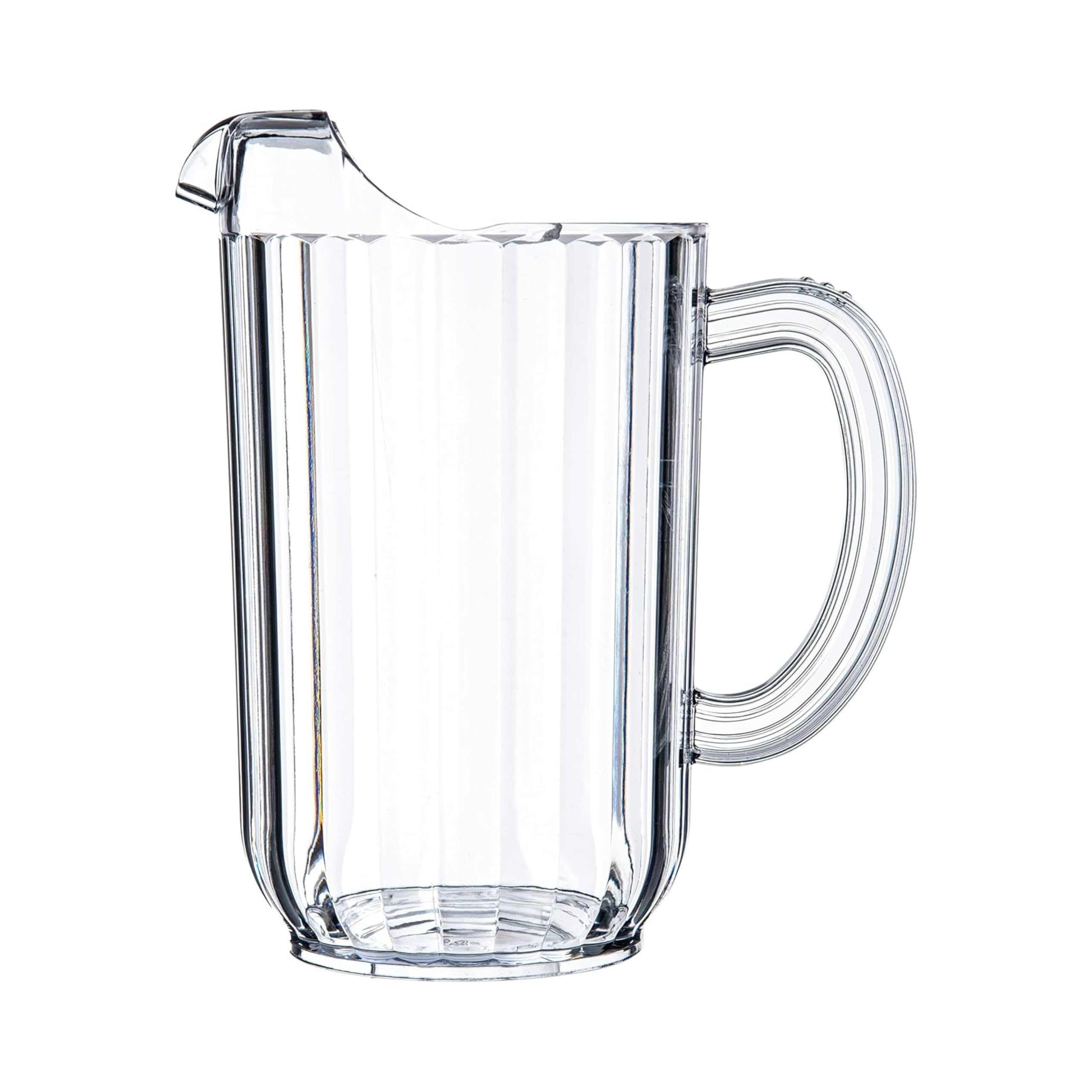 Carlisle 48oz Clear Plastic Pitcher - 6 Pack for Restaurants, Catering & Kitchen Use - BPA-Free Food Service Drink Dispenser for Iced Tea, Lemonade & Beverages