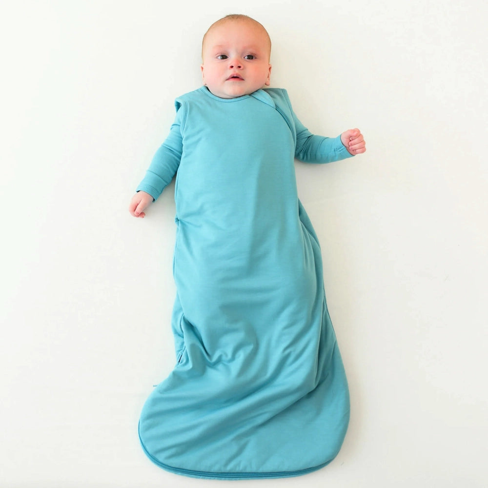 Kyte Baby 1.0 Tog Sleep Sack - Lightweight Baby Sleeping Bag for Newborns & Infants - Soft & Breathable Wearable Blanket - Perfect for Nursery, Daycare & Travel (Makai Print)