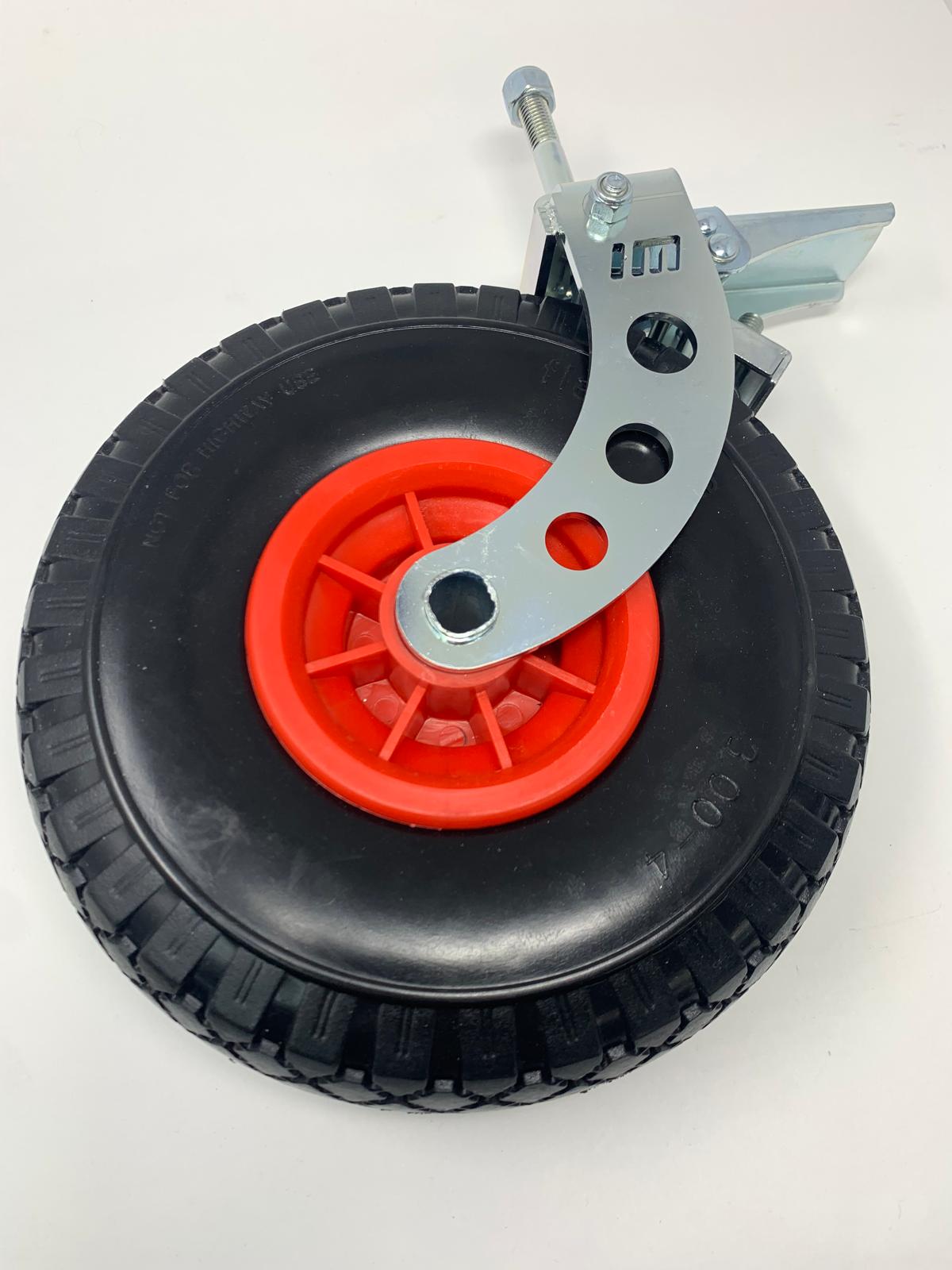 Heavy Duty Big Wheel Caster Wheels - 6 Inch Industrial Grade Swivel Casters with Brakes for Smooth Mobility - Perfect for Carts, Workbenches, and Warehouse Equipment