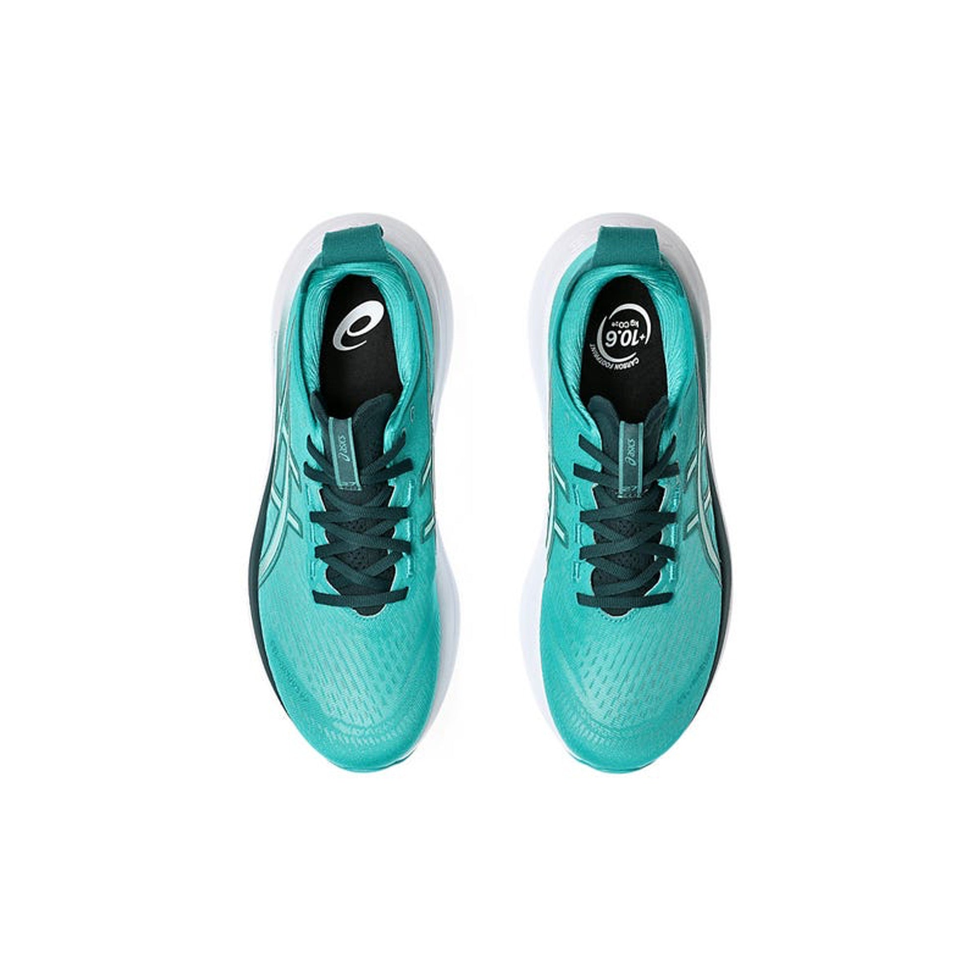 ASICS Gel Nimbus 27 Running Shoes for Men & Women - Lightweight Cushioned Sneakers in Wave Teal/Saxon Green (2025) | Perfect for Marathon Training, Jogging & Gym Workouts