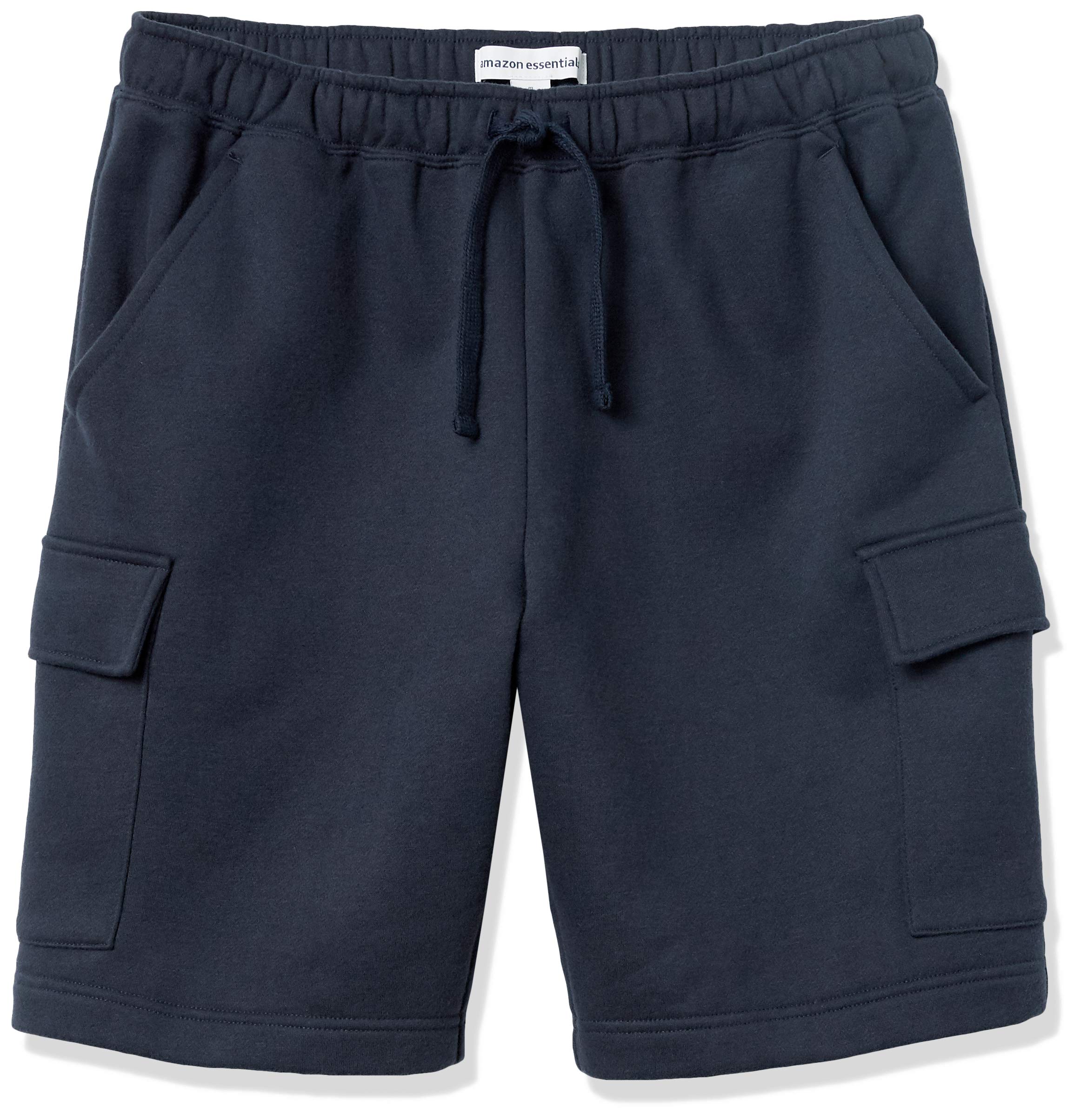 Amazon Essentials Men's Fleece Cargo Shorts - Comfortable Stretch Fit with Multiple Pockets | Perfect for Hiking, Travel & Casual Summer Wear