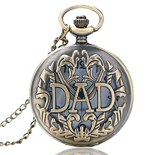 Vintage Steampunk Pocket Watch for Men - Retro Quartz Necklace Pendant, Antique Style Chain Watch - Perfect Gift for Dad, Father's Day, Birthday & Special Occasions