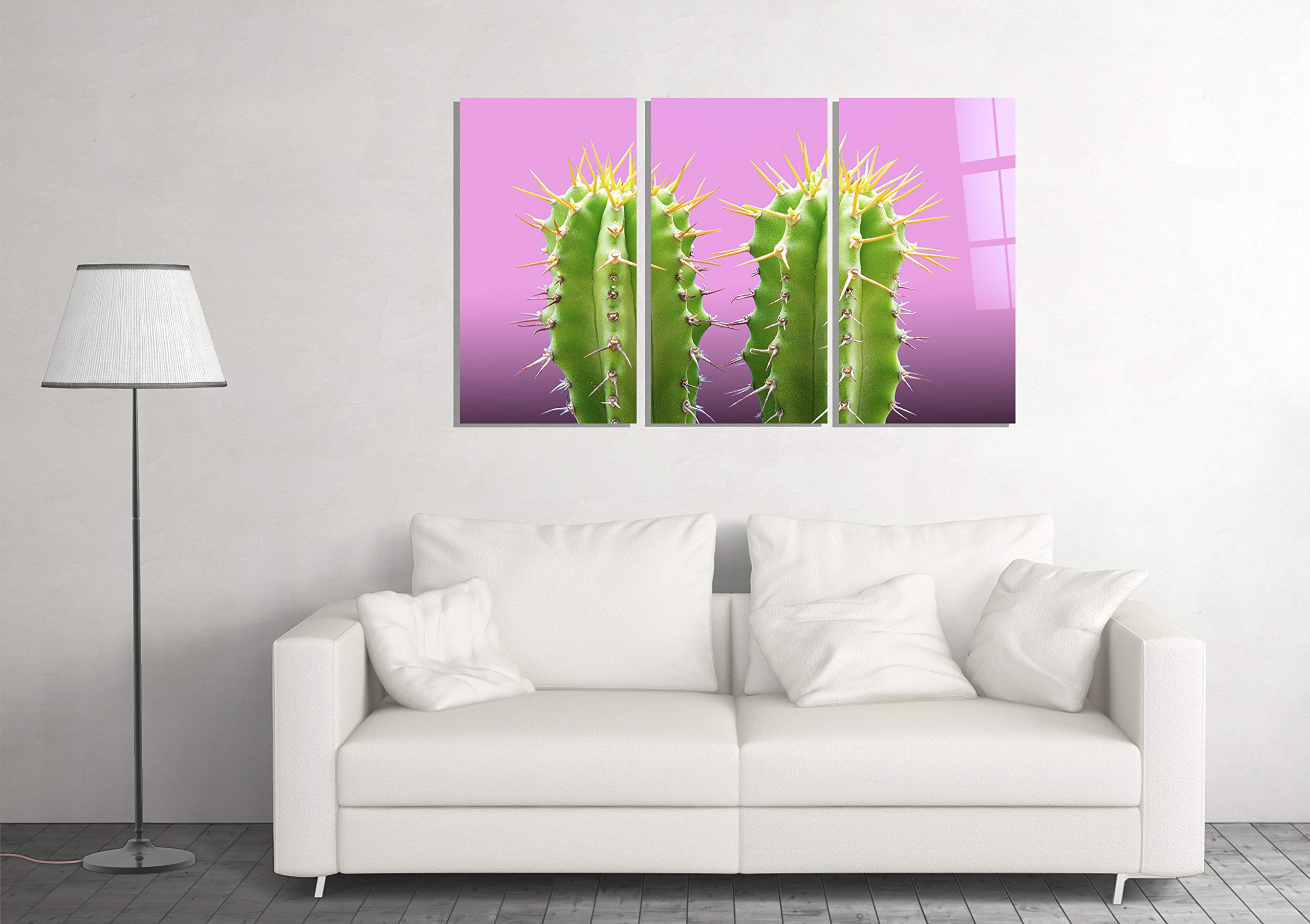 Cactus Nature Mexico Decor Print Tempered Glass Wall Art - Unique Home & Office Decor Gift for Housewarming, Birthday, Wedding