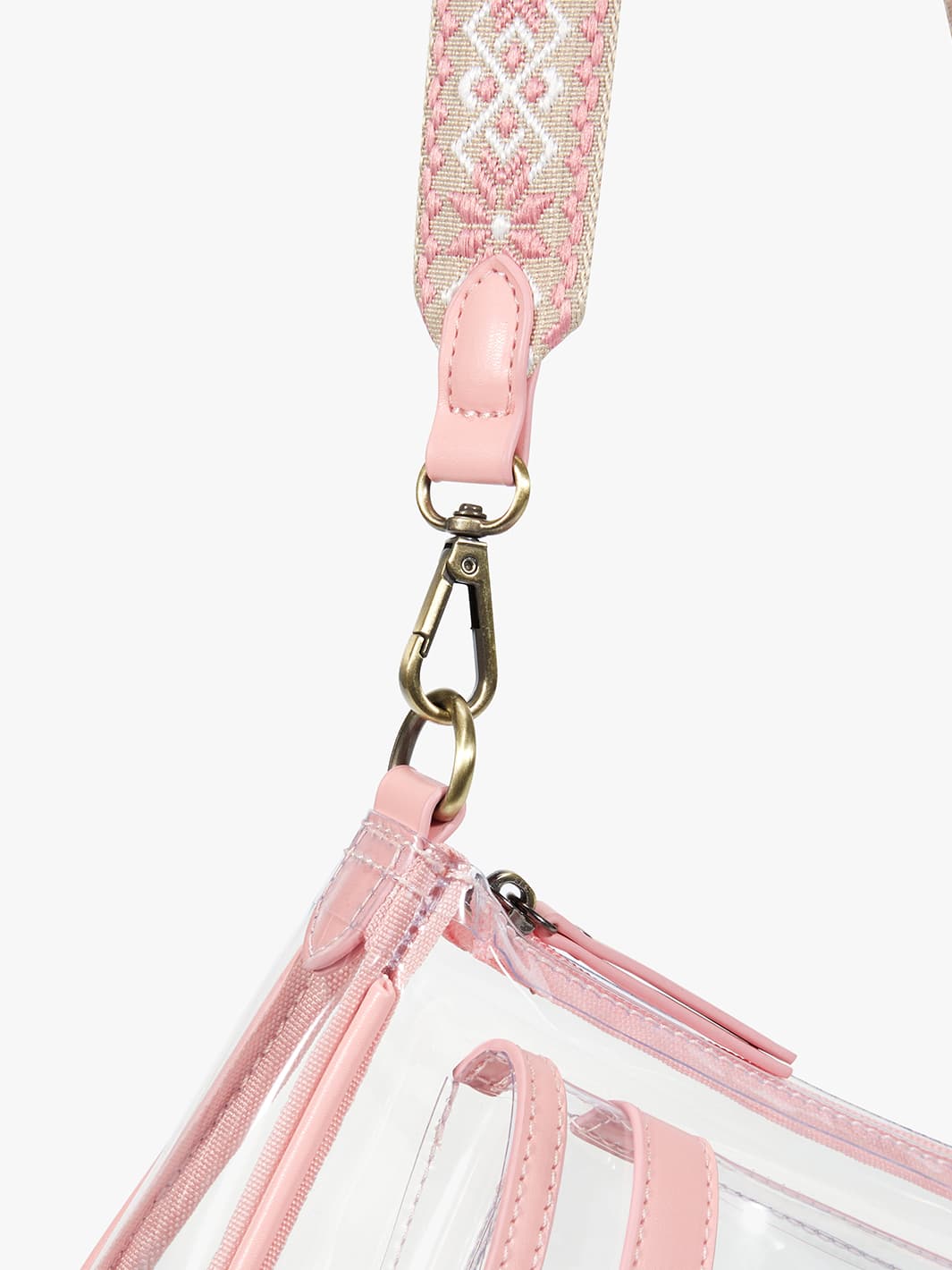 Lila's Clear Wide Strap Crossbody Bag - Transparent Fashion Shoulder Purse for Women - Perfect for Concerts, Festivals, and Travel