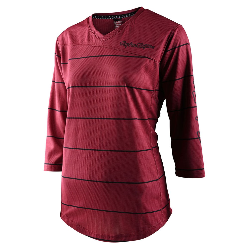 Women's Mischief Jersey Pinstripe Elderberry - Stylish Baseball Shirt for Casual Wear & Sports Events