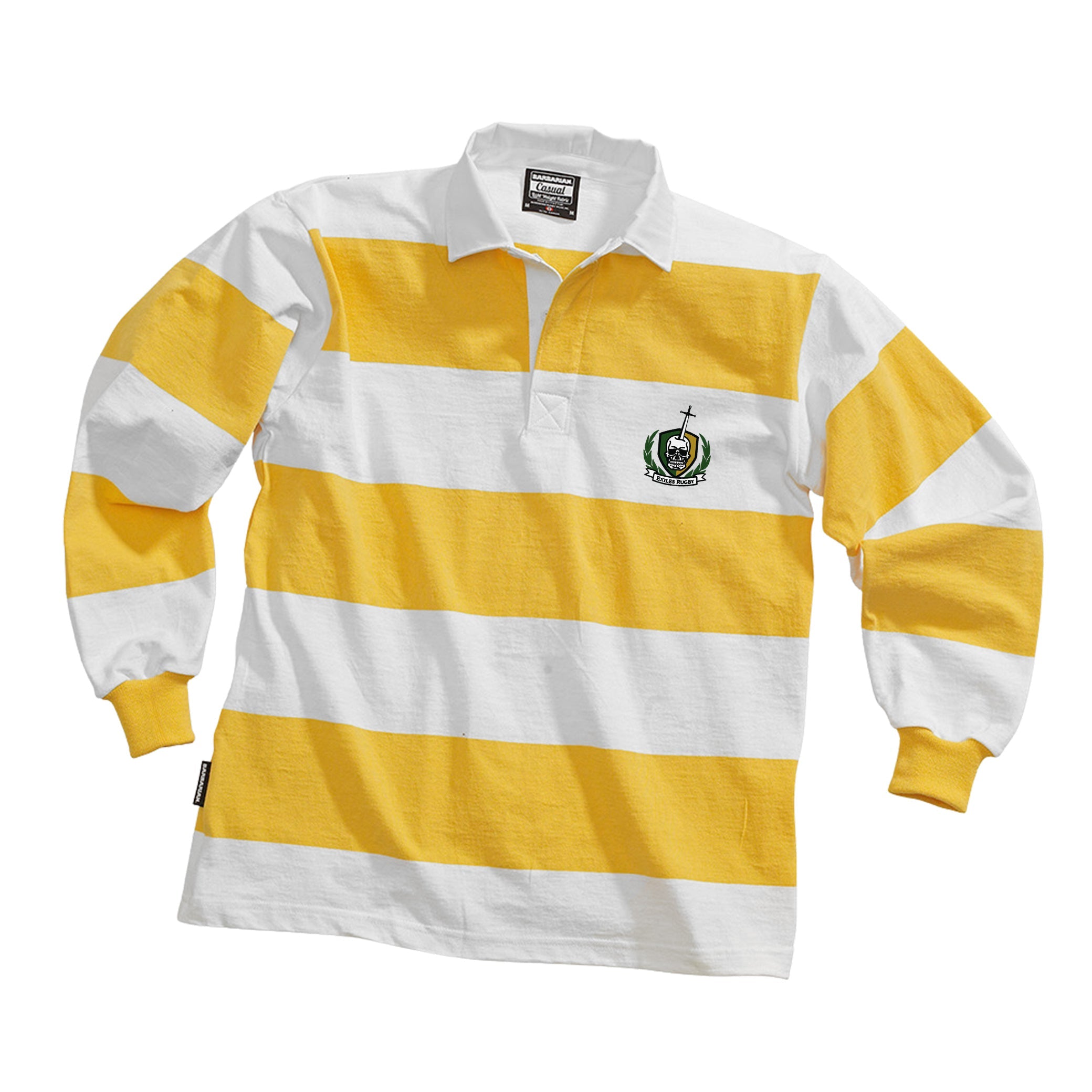 Exiles RFC Casual Weight Stripe Rugby Jersey - Breathable & Comfortable for Training & Match Days - Perfect for Rugby Fans & Players