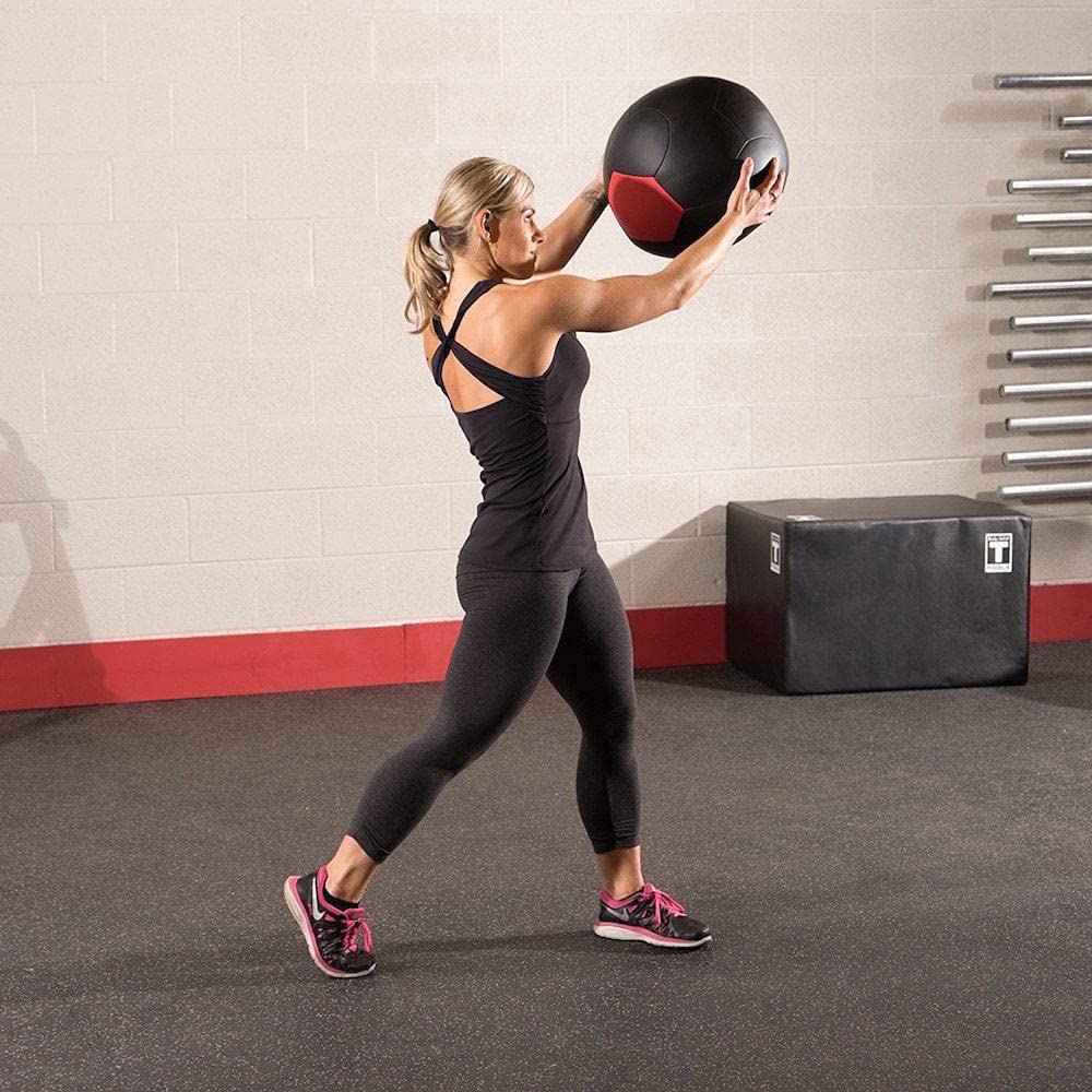 Body-Solid BSTSMB Soft Shell Medicine Ball – Non-Bouncing Wall Ball for Strength Training, Weight Loss, Core Exercises & Home Gym Fitness (6-30lbs, Black) – Perfect for CrossFit, Yoga, Pilates & Functional Training