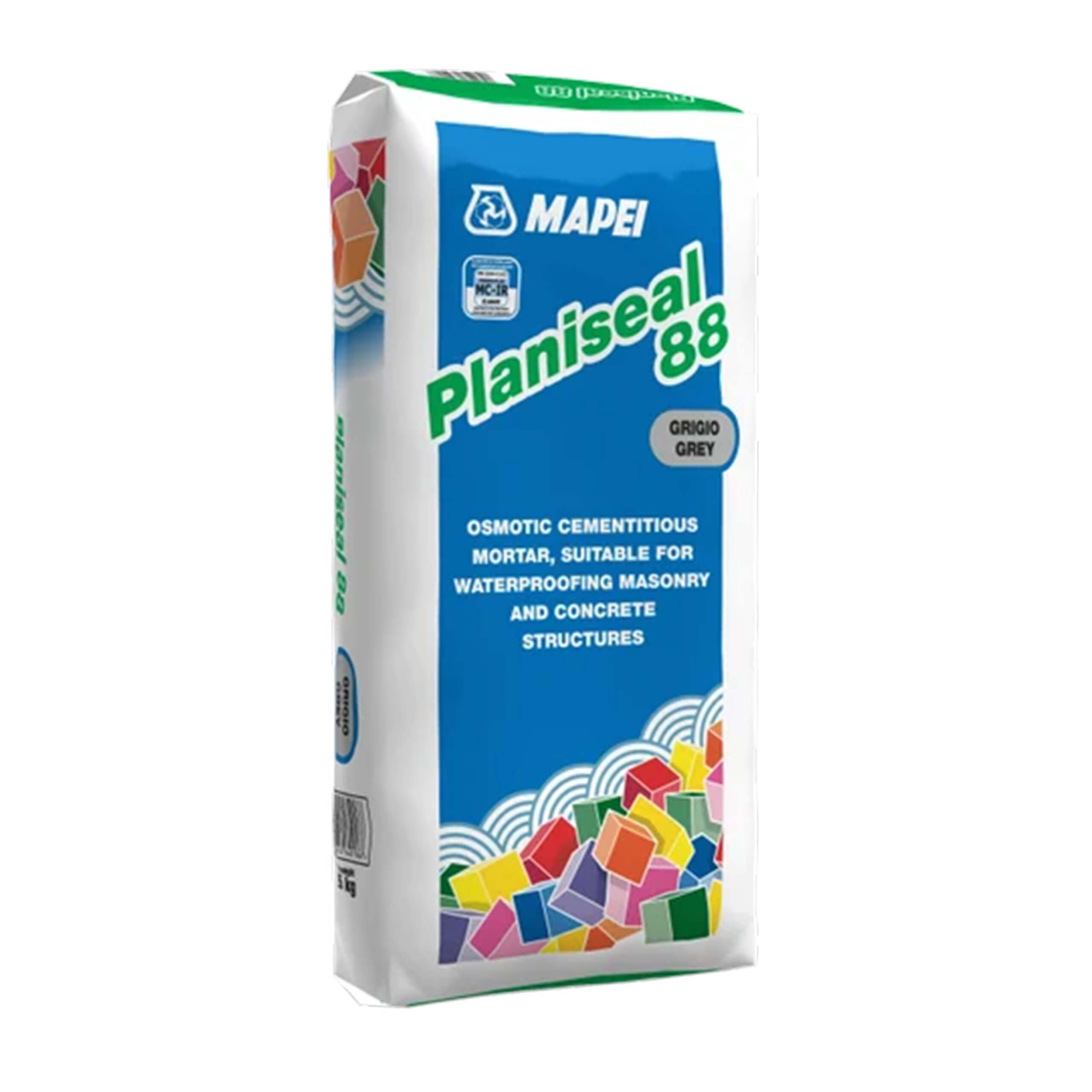 Mapei Planiseal 88 Grey Waterproofing Membrane - High-Performance Concrete Sealer for Basements, Showers & Foundations | Ideal for DIY & Professional Waterproofing Projects