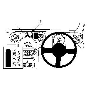 ClicOn No Holes Center Dash Mount for Mini Cooper Countryman (2010-2016) - Perfect for GPS, Phone & Dash Cam Installation