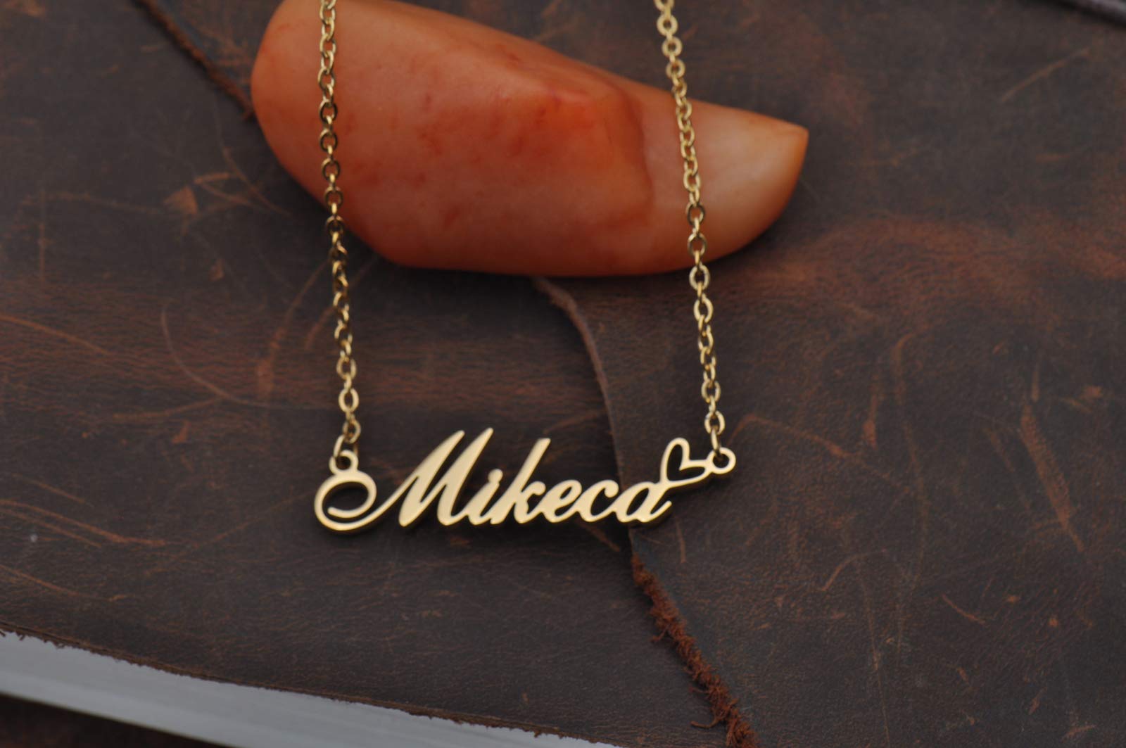 Custom Name Necklace - 18K Gold Plated Jaelyn Nameplate Personalized Jewelry for Women | Elegant Gift for Birthday, Anniversary & Valentine's Day